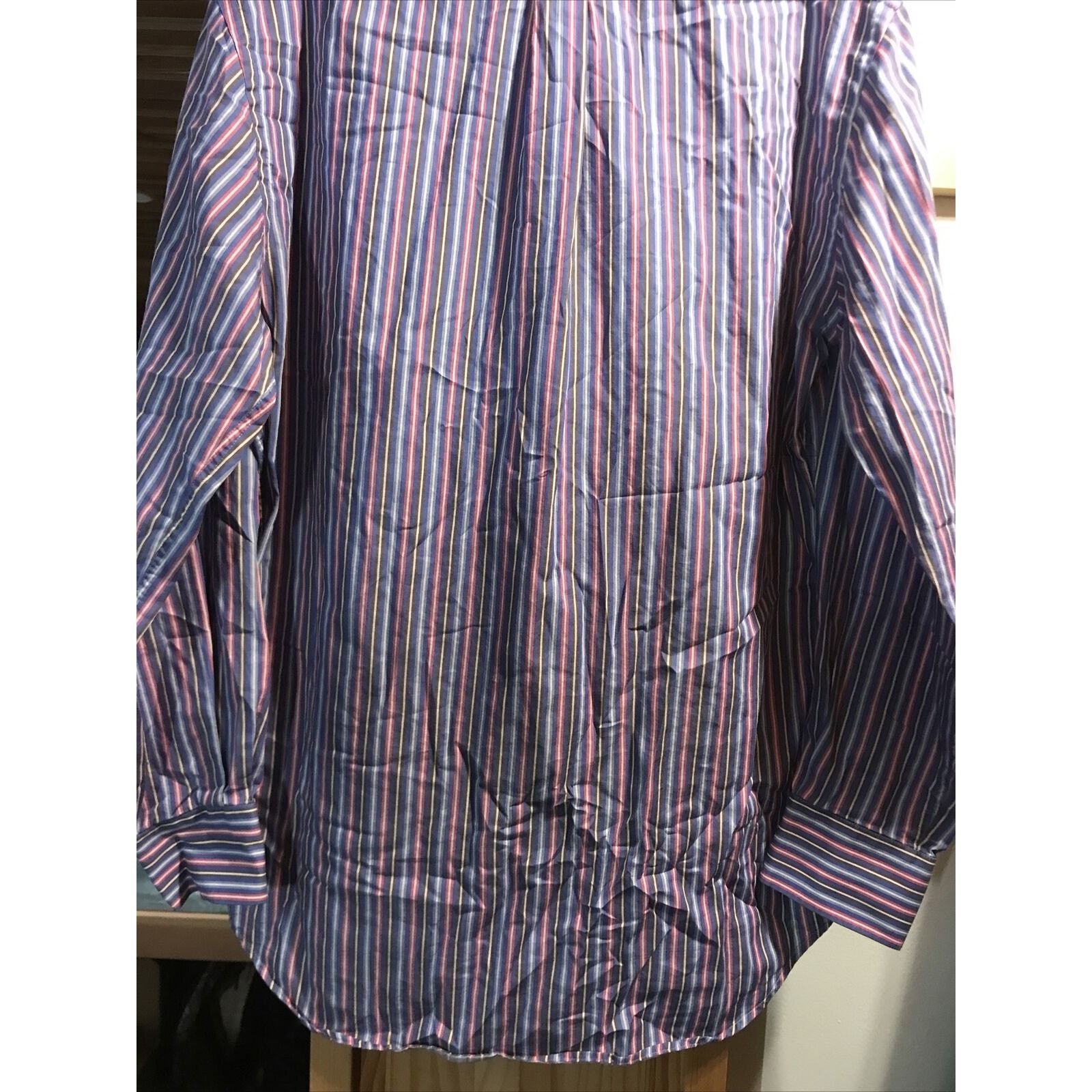 Peter Millar Peter Millar Men’s M Multicolor Striped Button Cotton Shirt Size US M / EU 48-50 / 2 - 11 Thumbnail