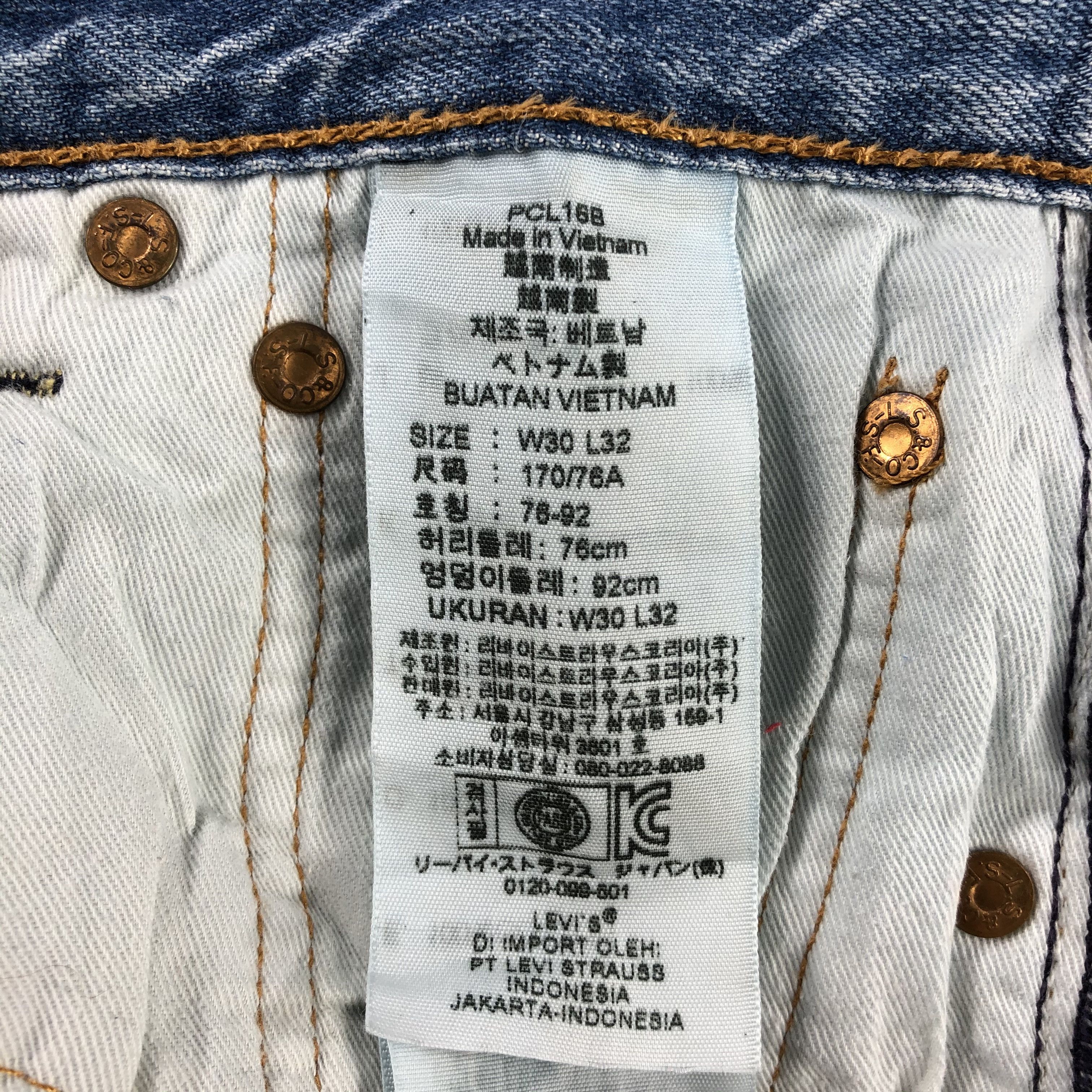 Levi's Vintage Light Wash Levis 501 Jeans-JM3051 Size US 31 - 12 Thumbnail