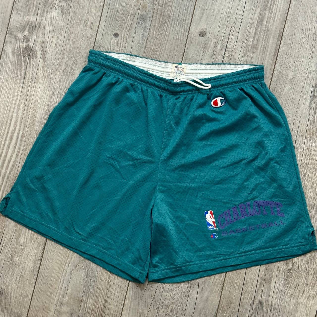 Champion Vintage 90s Champion Charlotte Hornets NBA Shorts Size US 34 / EU 50 - 1 Thumbnail