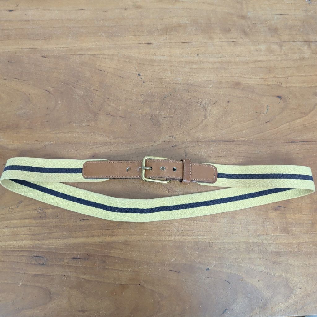 Dooney & Bourke × Vintage Vintage Dooney & Bourke Stretch Canvas & Leather Belt 36 Size 36 - 1 Thumbnail