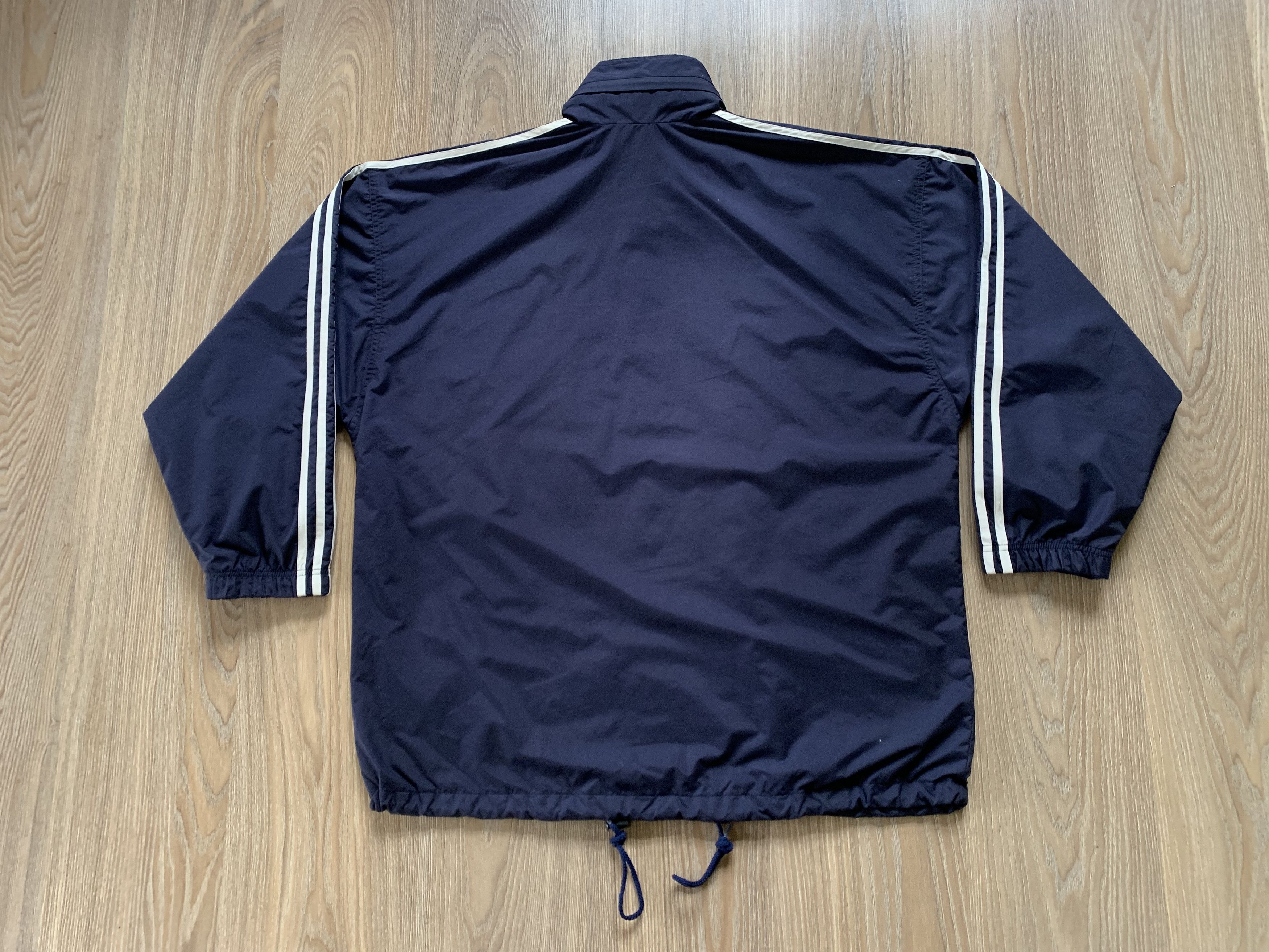 Adidas × Vintage Vintage Adidas Windproof Zip Jacket Size US L / EU 52-54 / 3 - 3 Thumbnail