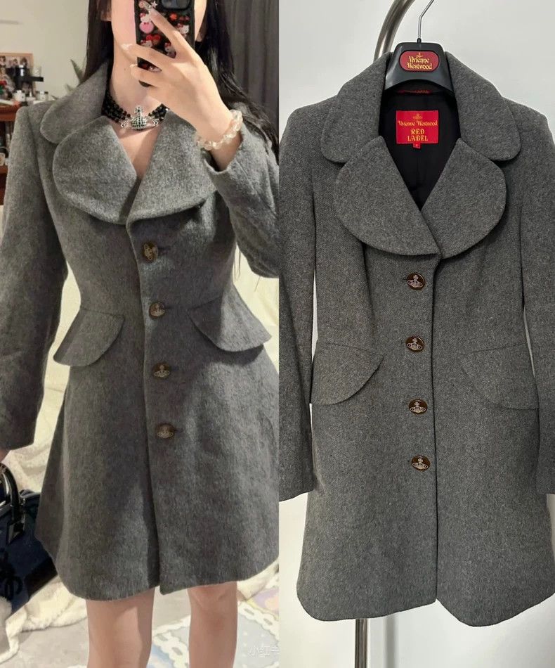 Vivienne Westwood Vivienne Westwood Gray wool overcoat Size S / US 4 / IT 40 - 1 Thumbnail