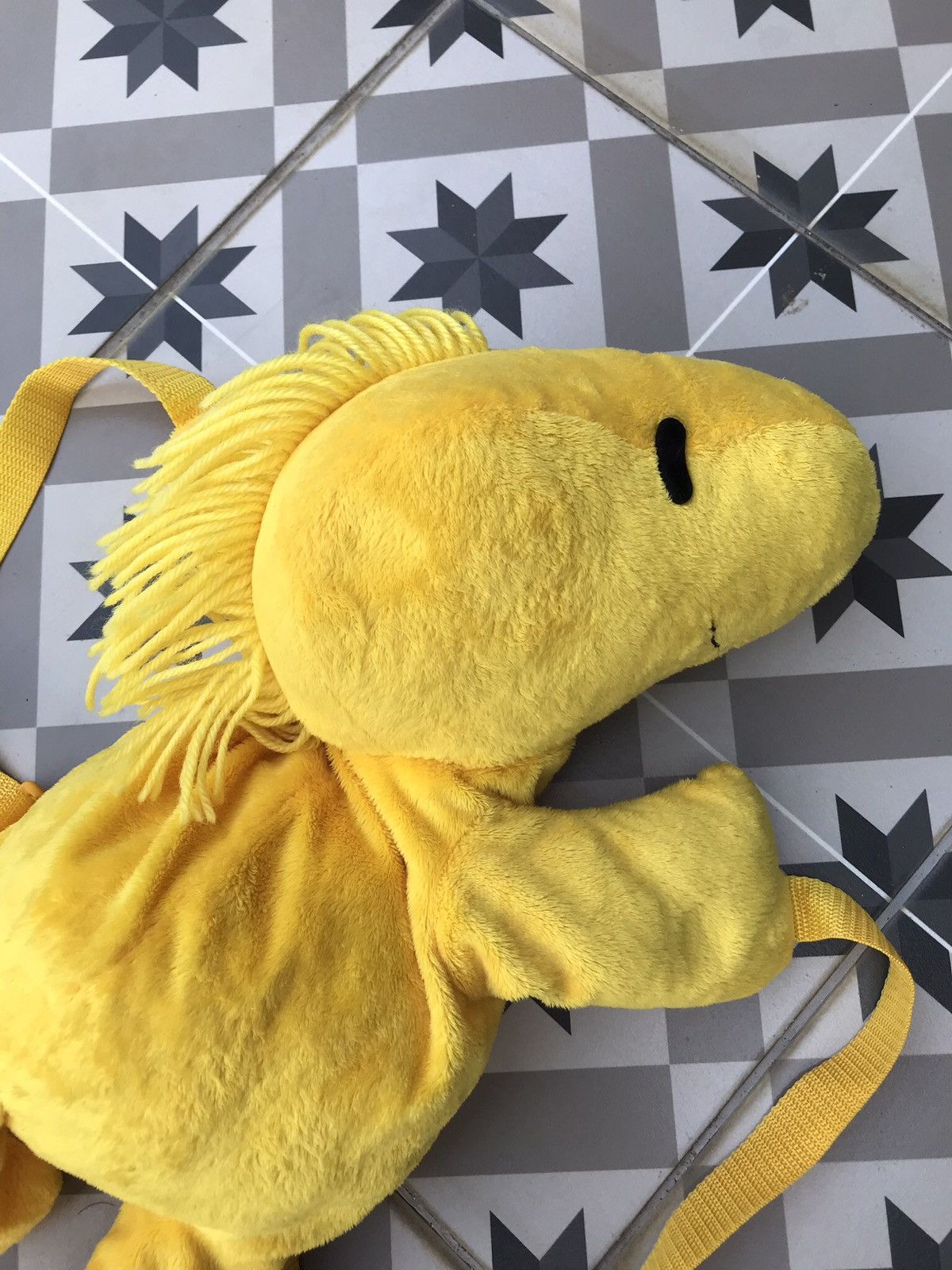 Japanese Brand VINTAGE WOODSTOCK PEANUTS PLUSH BACKPACK Size ONE SIZE - 7 Thumbnail