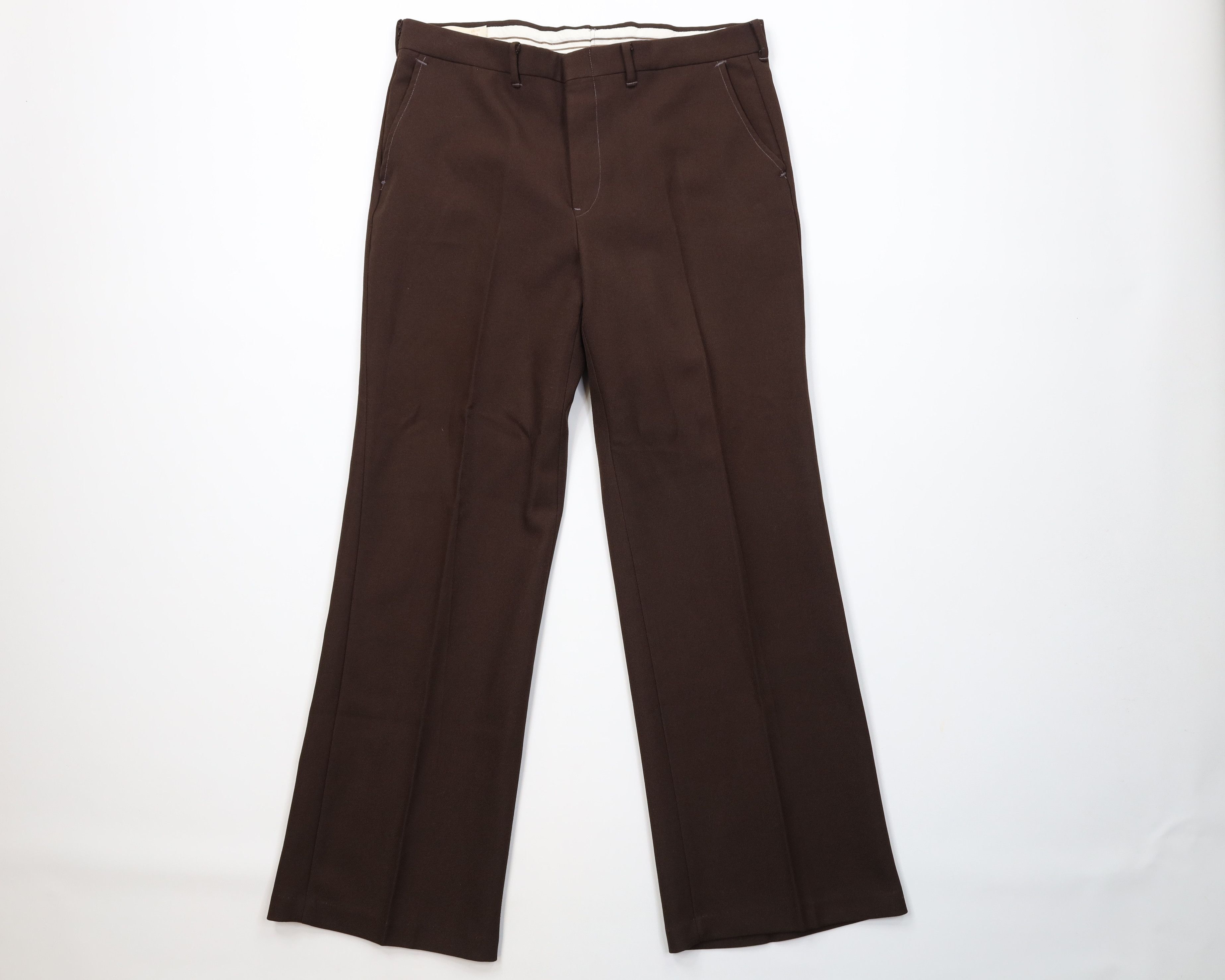 Vintage Vintage 70s Streetwear Wide Leg Bell Bottoms Chino Pants USA Size US 34 / EU 50 - 1 Thumbnail
