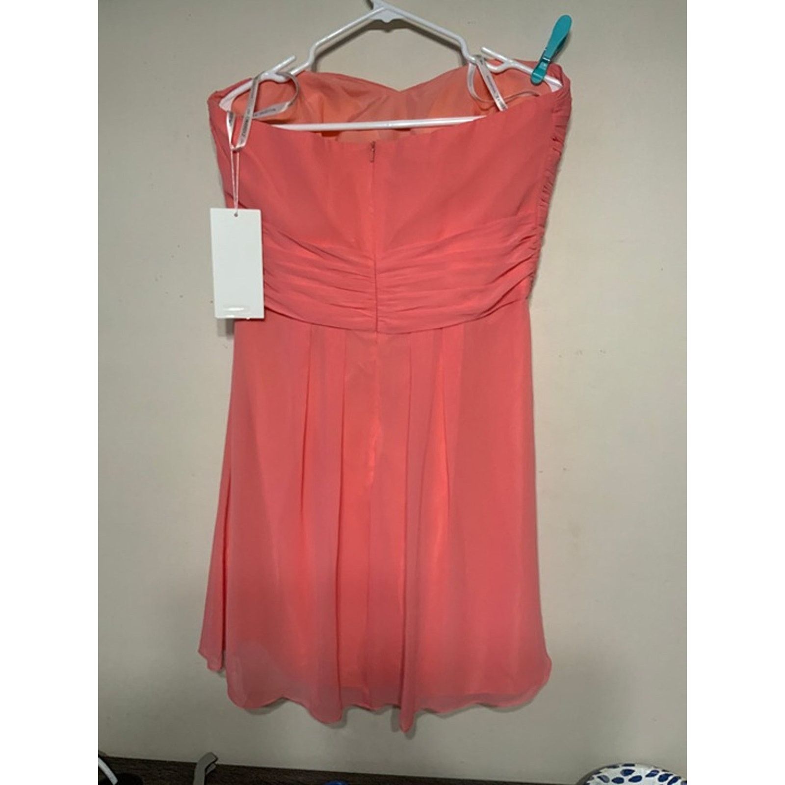 Other NWT - The Cambridge Collection - Peach Strapless Dress Size L / US 10 / IT 46 - 2 Thumbnail