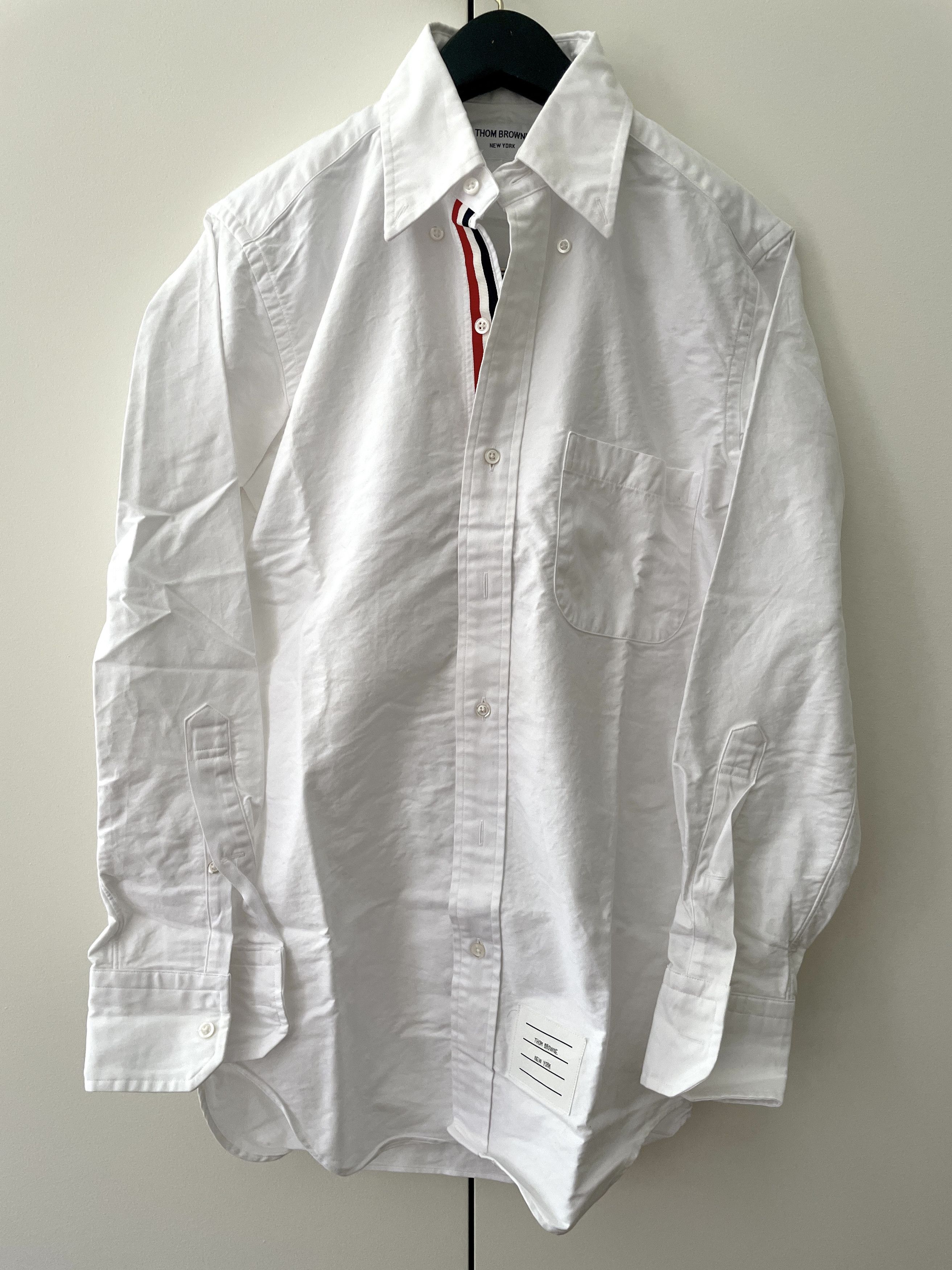 Thom Browne NWT Thom Browne Classic Oxford Shirt w/Grosgrain Placket Size US XS / EU 42 / 0 - 1 Thumbnail