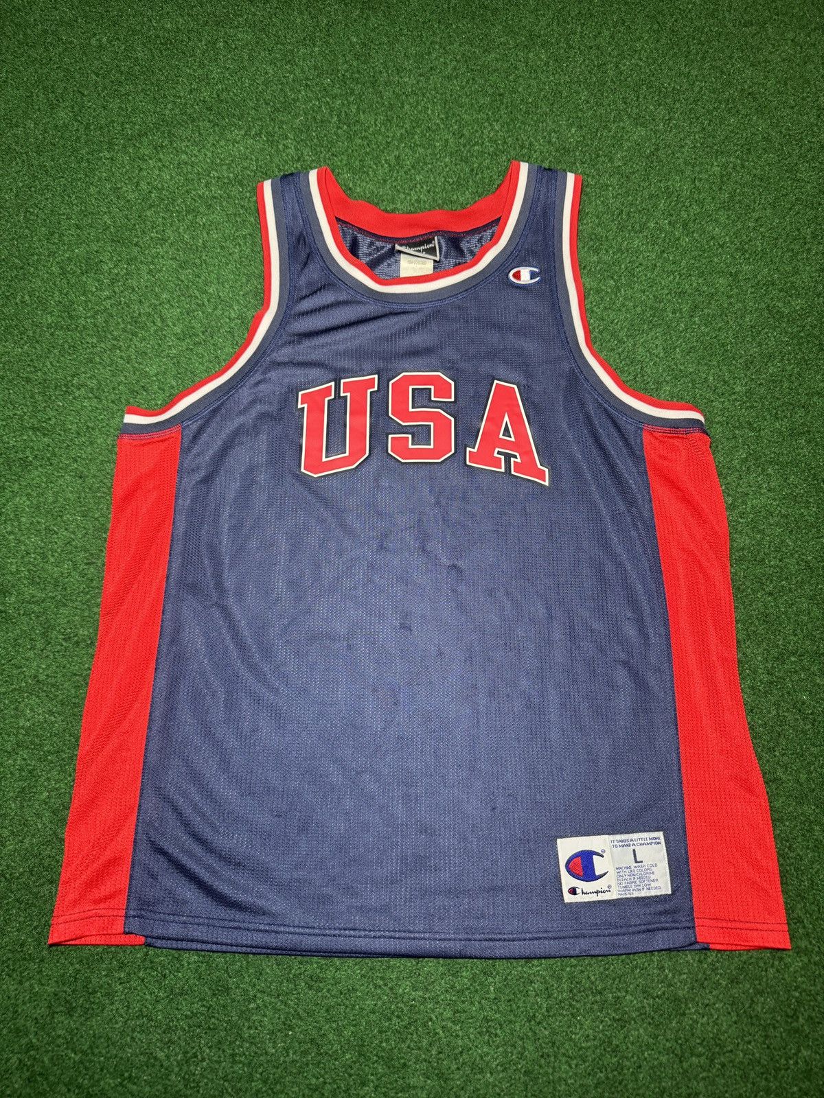 Champion Team USA Basketball Dream 90s Y2K Lebron Jordan L Jersey Size US L / EU 52-54 / 3 - 1 Thumbnail
