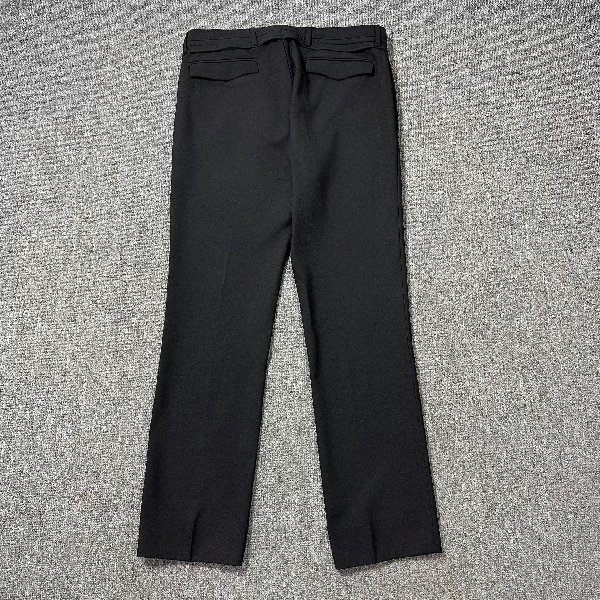 Dior Dior Black Double Waistband Slim Fit Pants 46 Size US 30 / EU 46 - 4 Thumbnail