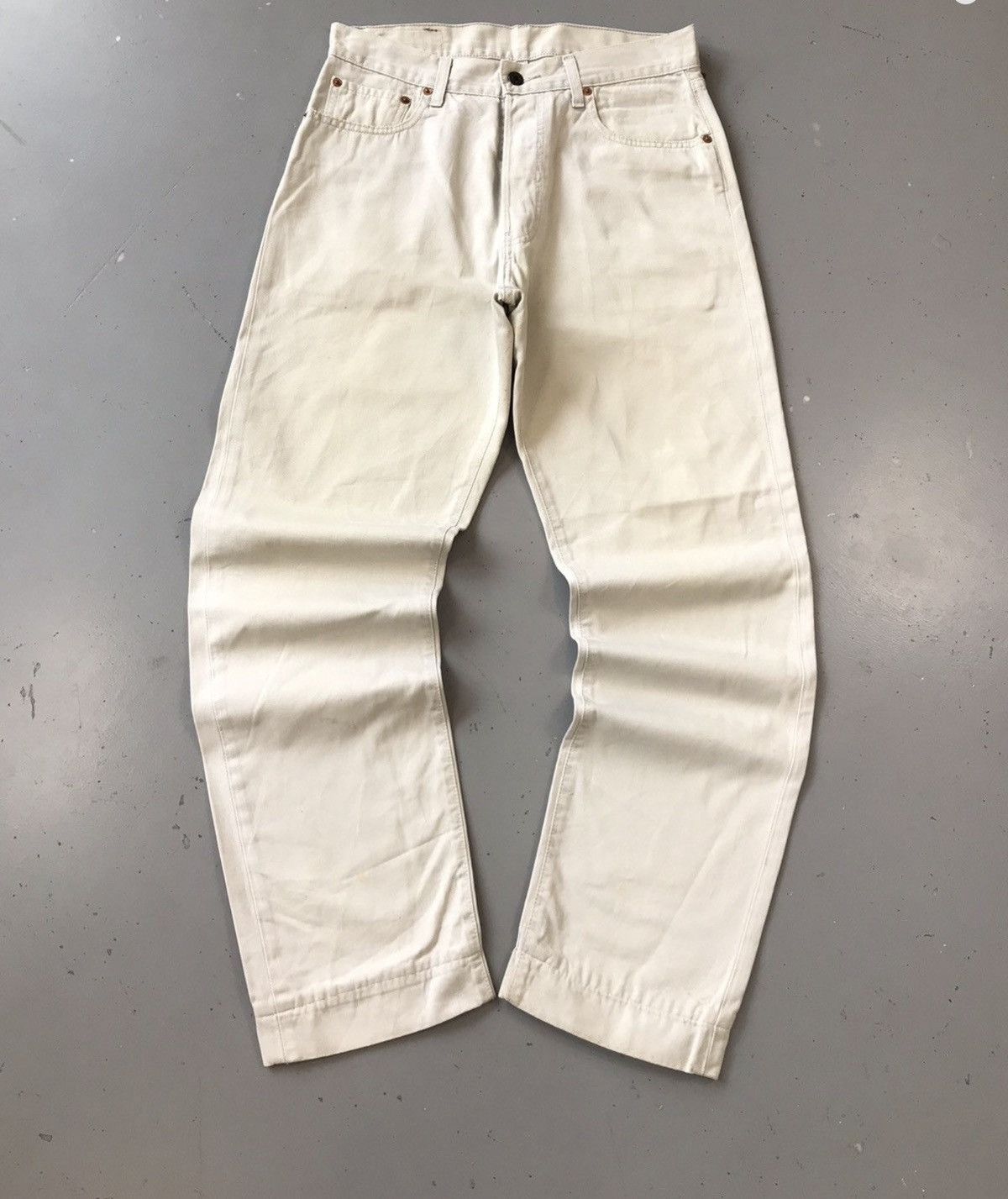 Levi's Vintage levis white tab off white denim Size US 32 / EU 48 - 1 Thumbnail