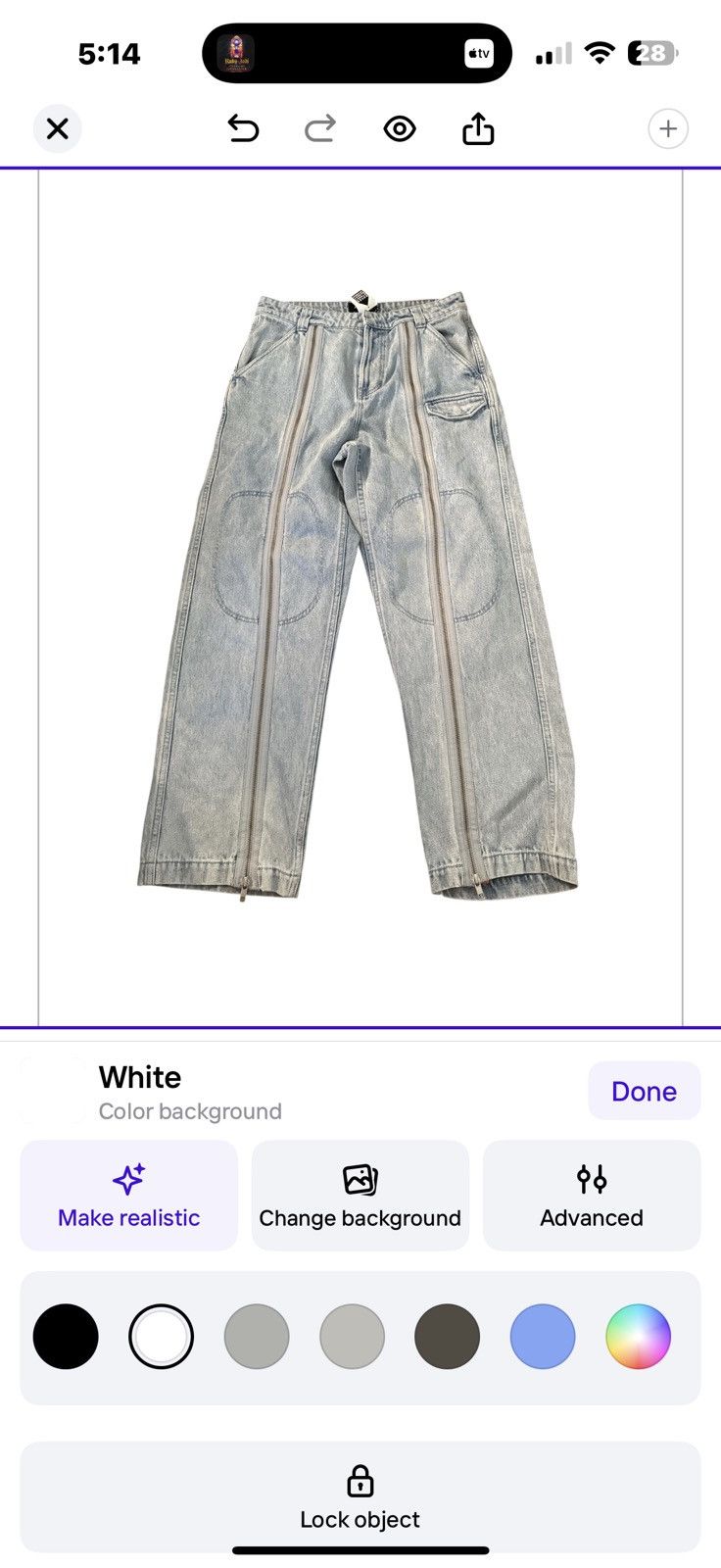 Palace Stone Blue Pants