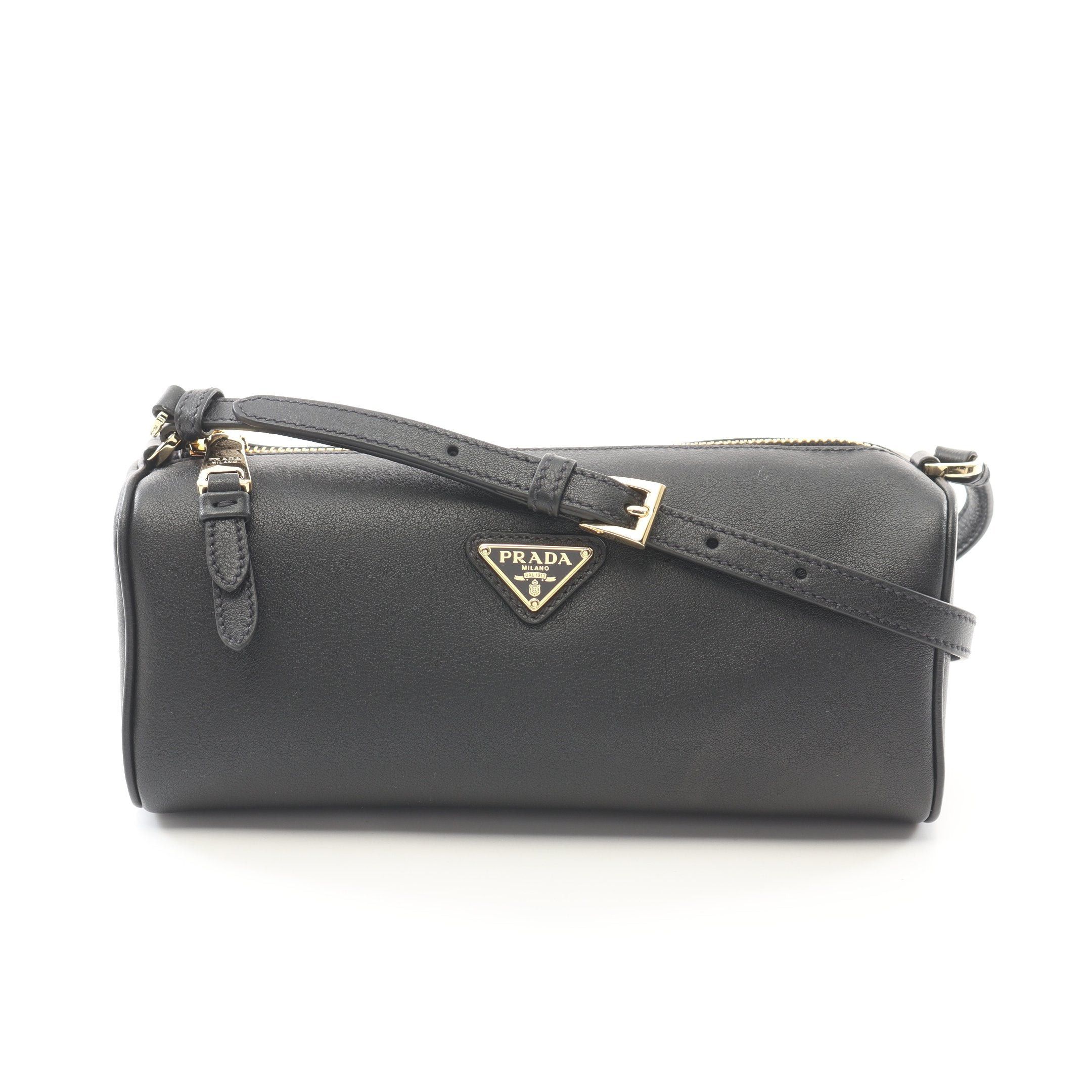 Prada Prada Sacca Shoulder Bag Leather Black Size ONE SIZE - 1 Thumbnail