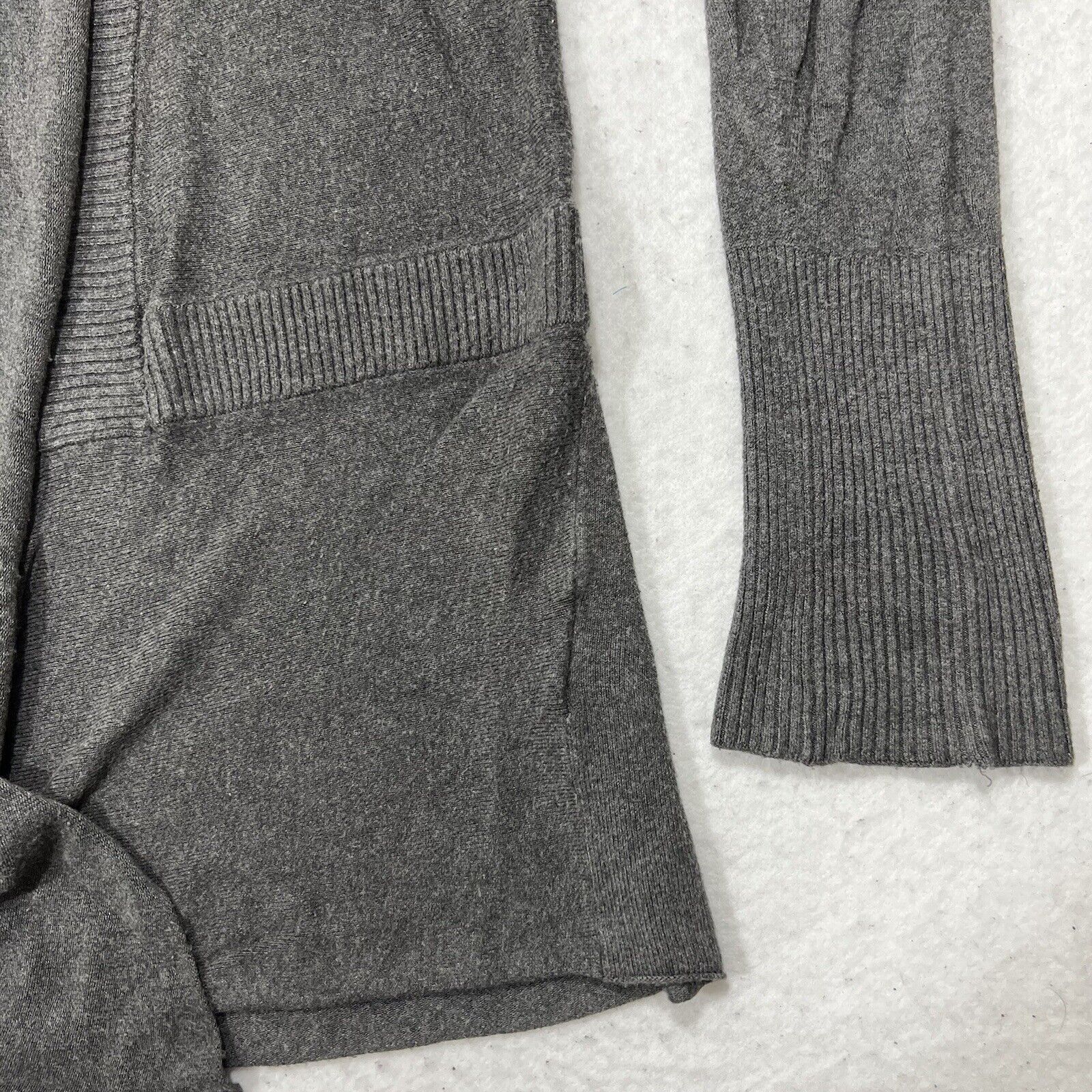 Eileen Fisher Eileen Fisher Gray Long Sleeve Cardigan Sweater Size L / US 10 / IT 46 - 4 Thumbnail