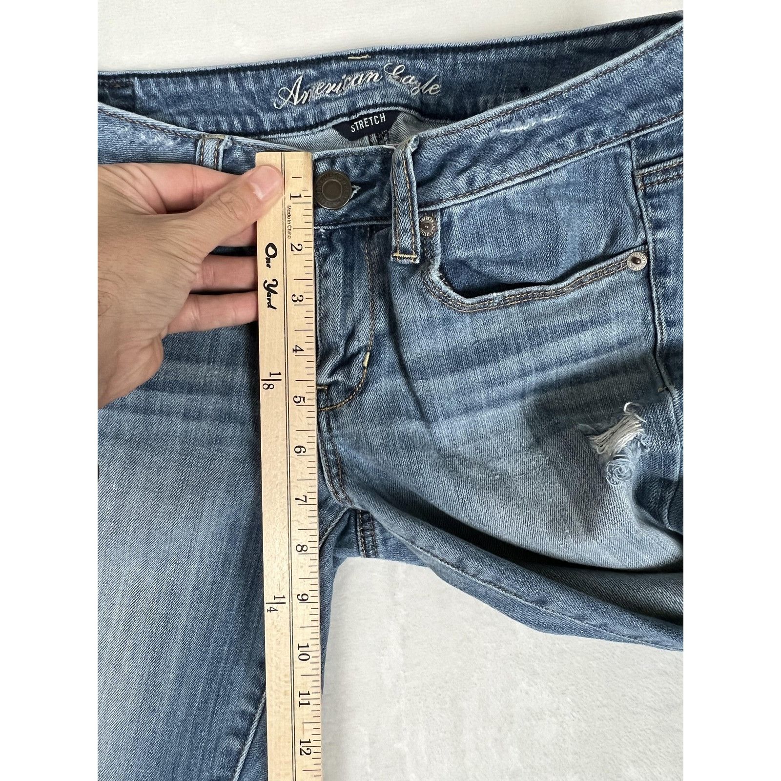 American Eagle Outfitters American Eagle Jeans Women's 6 Medium Wash Low Rise Skinny D Size 28" / US 6 / IT 42 - 7 Thumbnail