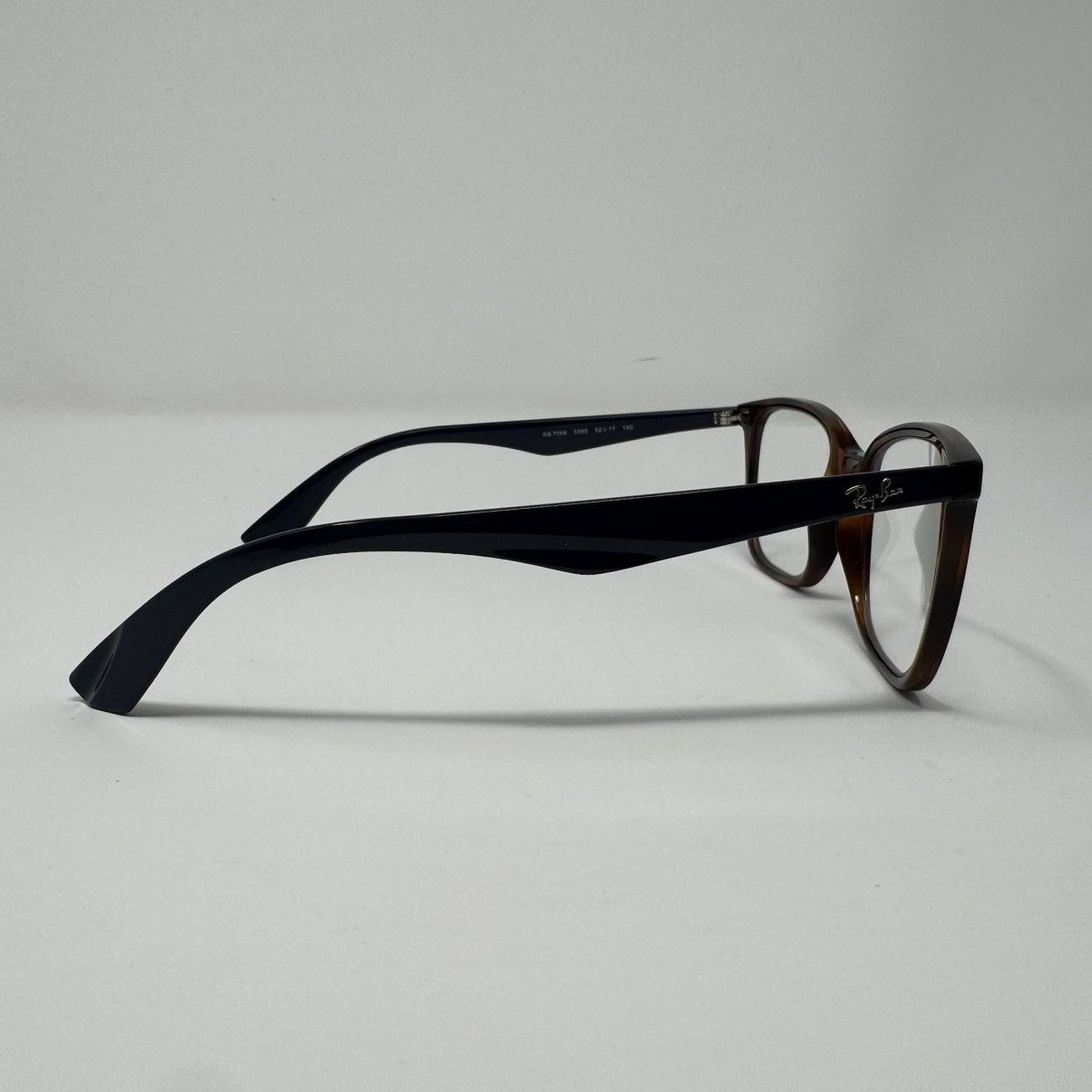 RayBan Ray Ban Glasses RB 7066 5585 Havana Tortoise Blue 52 17 140 Size ONE SIZE - 3 Thumbnail