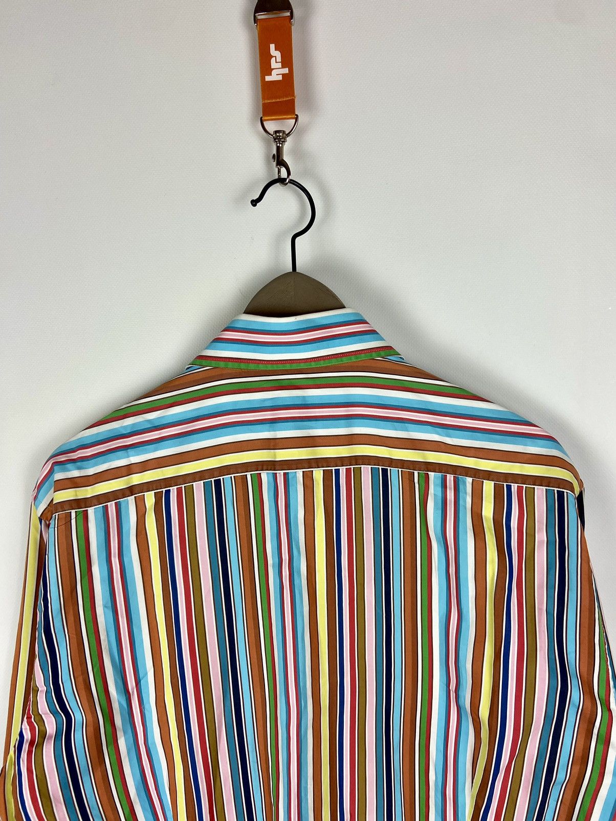 Etro Etro Milano Mens Striped Button-Down Luxury Shirt Size US L / EU 52-54 / 3 - 15 Thumbnail
