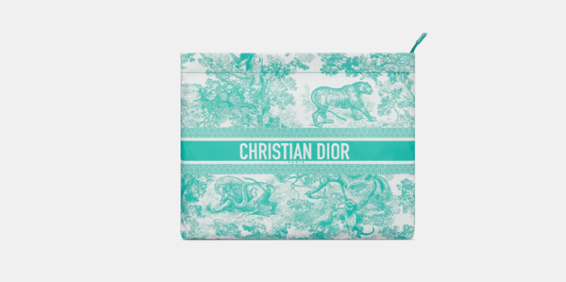 Dior o1w1db10525 S5440O Size : OS / Zipped Pouch in Aquamarina Size ONE SIZE - 1 Thumbnail