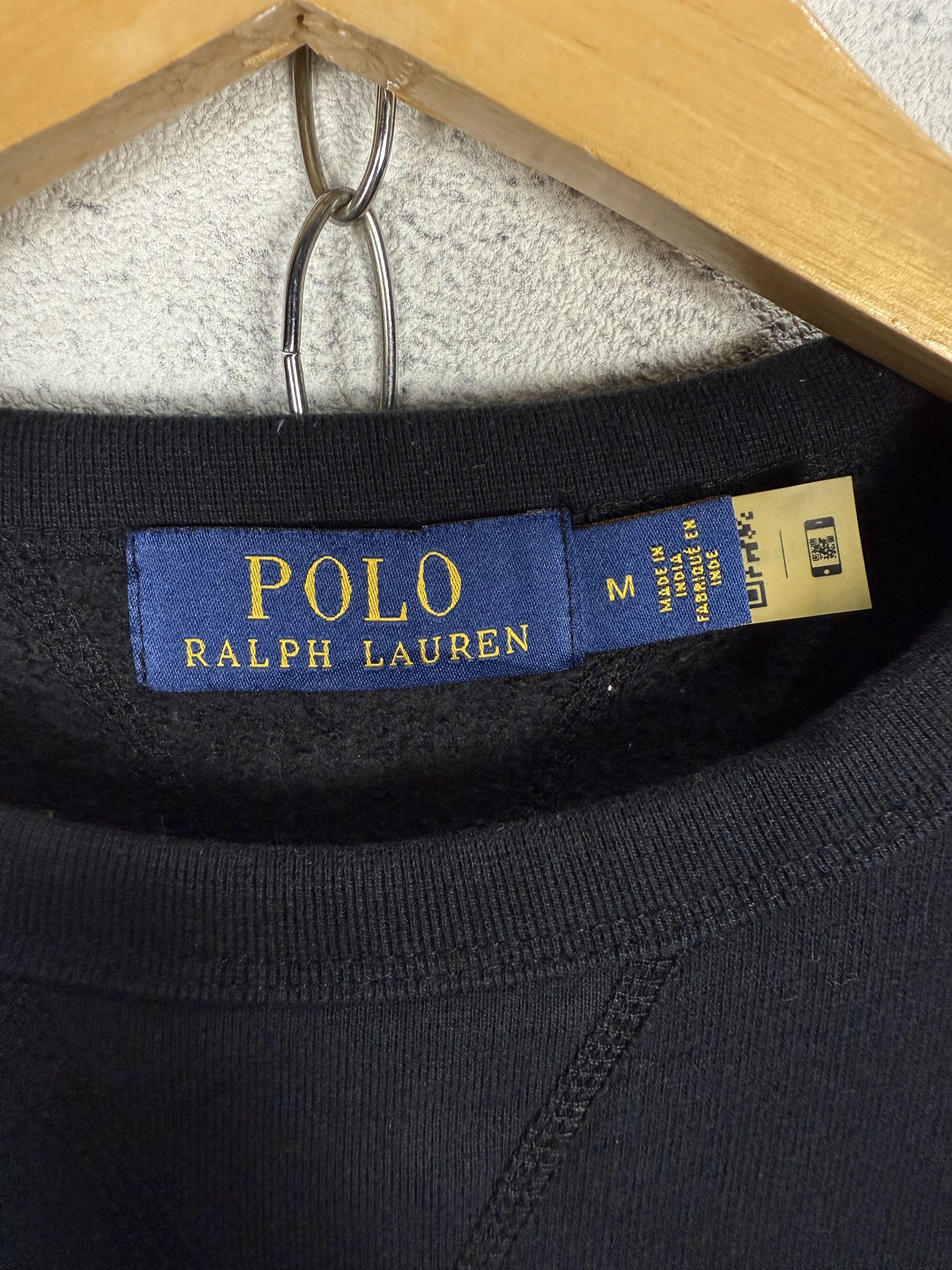 Polo Ralph Lauren Polo Ralph Lauren Black Sweatshirt Crewneck Size US S / EU 44-46 / 1 - 3 Thumbnail