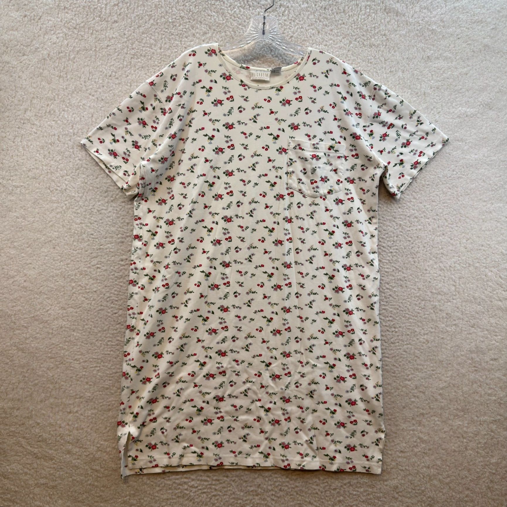 Vintage VINTAGE Elisabeth White Floral Cotton 2XL T-Shirt Sleep Dress Nightgown Cottagecore Grandma Nightgown Womens 2XL Size XXL / US 16-18 / IT 52-54 - 2 Thumbnail