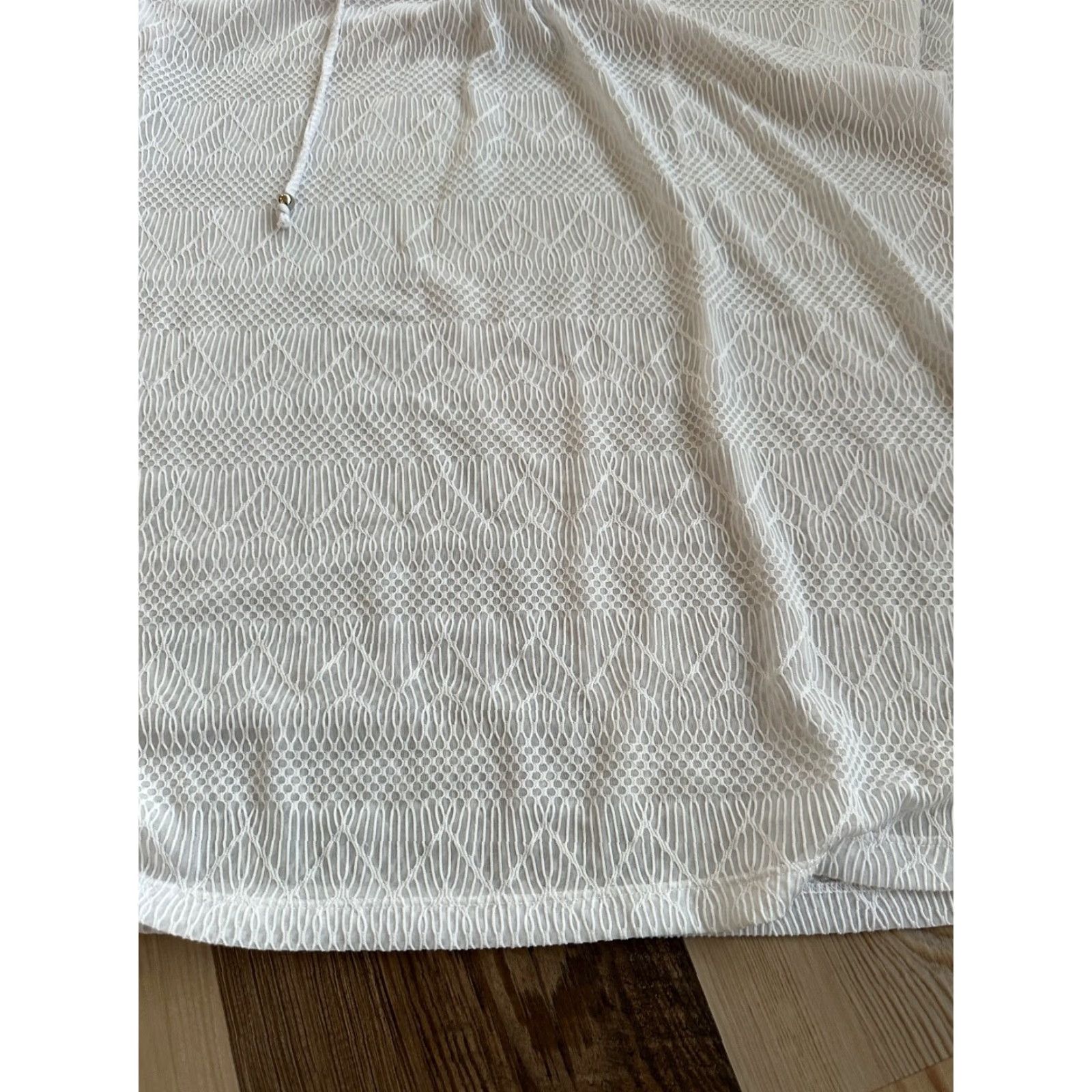 Apt. 9 Apt. 9 Beach - Swim Coverup Large White Pullover with Front Tie Size L / US 10 / IT 46 - 2 Thumbnail