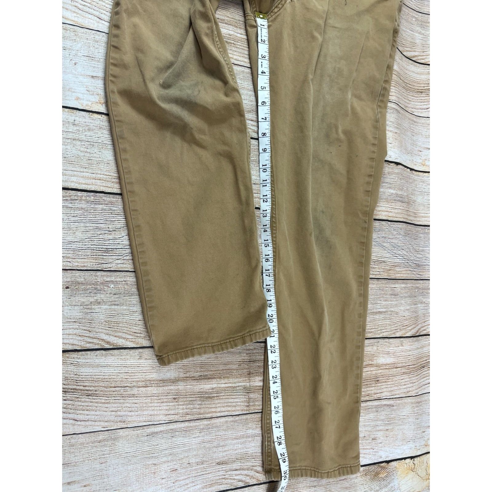 Carhartt Carhartt Mens Pants Canvas 5 Pocket Relaxed Fit Carpenter Work Pant Tan 32x30 Waist 32 Inseam 30 Brown Size US 32 / EU 48 - 5 Thumbnail
