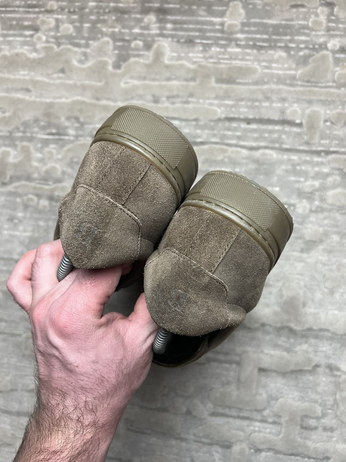 Boggi milano suede shoes classic streetwear green