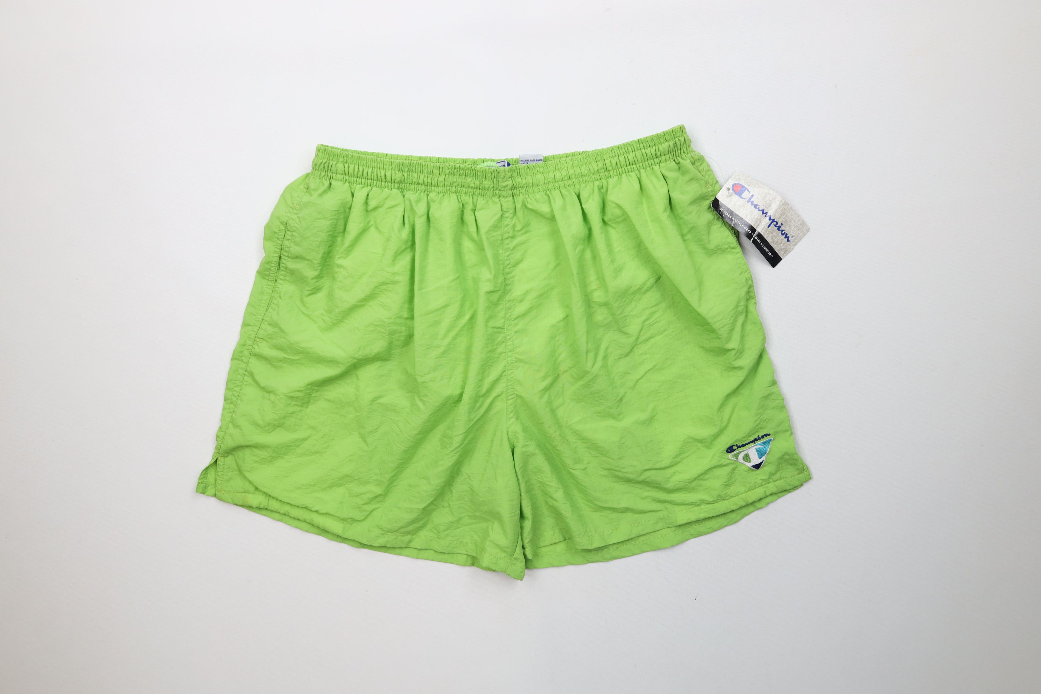 Champion × Vintage Deadstock Vintage 90s Champion Above Knee Shorts Trunks Size US 36 / EU 52 - 1 Thumbnail
