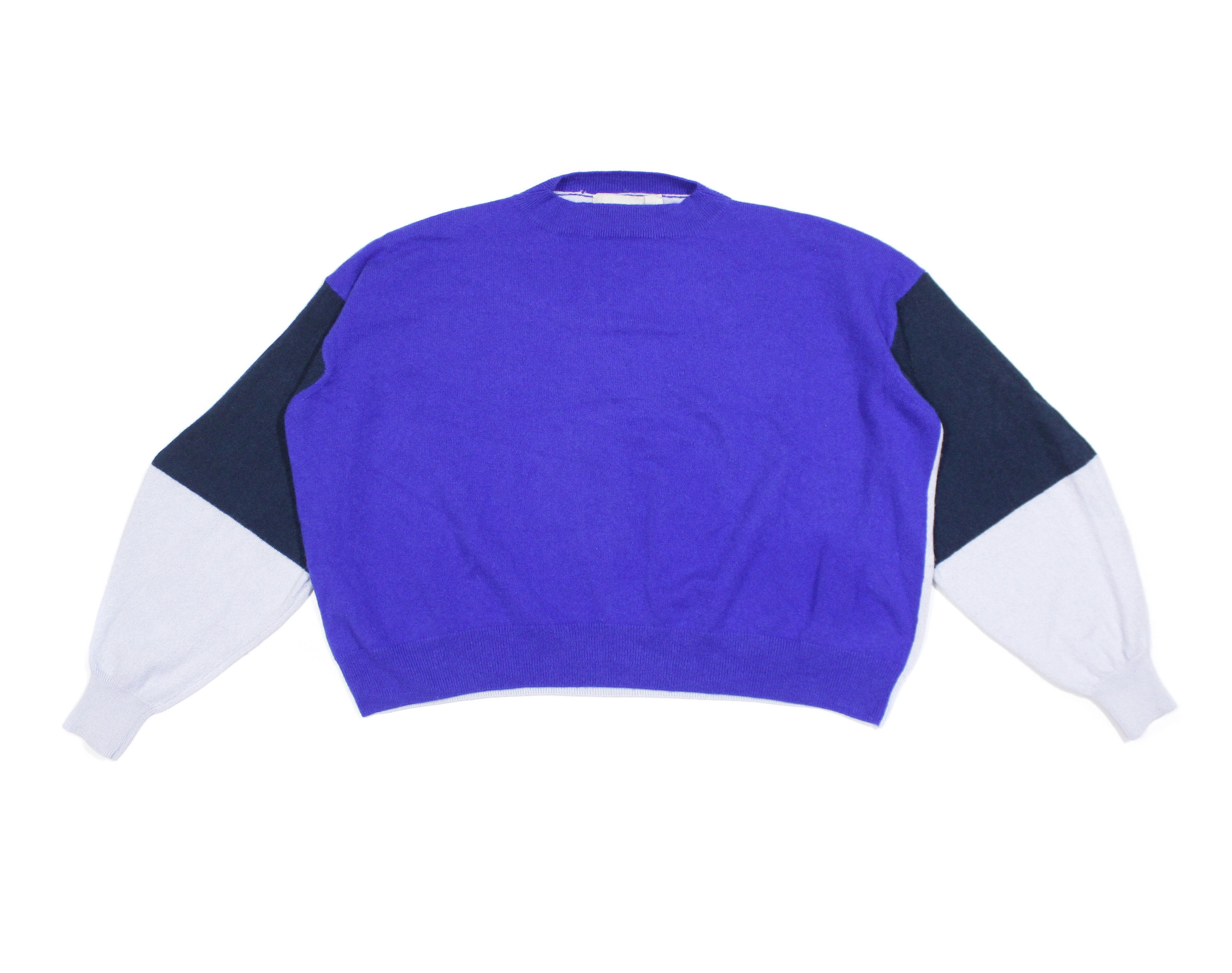 Stella McCartney 2013 Color Blocks Cashmere Baggy Knit Size XS / US 0-2 / IT 36-38 - 2 Thumbnail