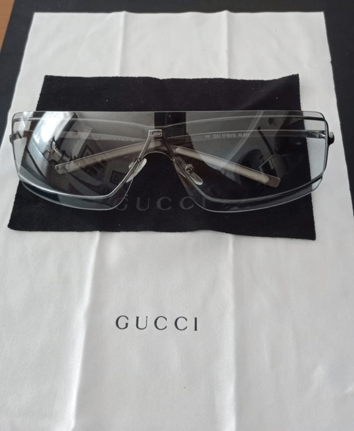 Gucci Gucci Sunglasses 1710/S Mask Logo Shield Sport Vintage Size ONE SIZE - 3 Thumbnail
