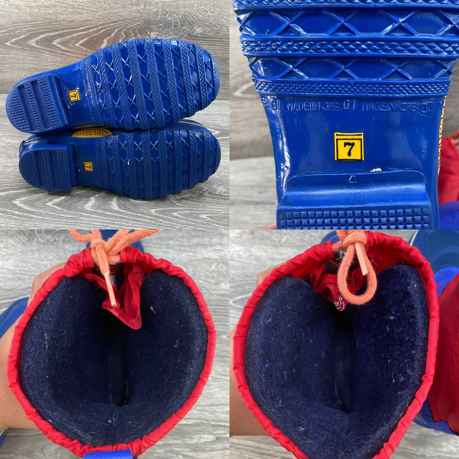 Vintage VINTAGE Trax TRAX Steel Shank Winter Snow Boots Blue Red Yellow Size 7 Wool Liner Boots Size US 7 / EU 40 - 8 Thumbnail