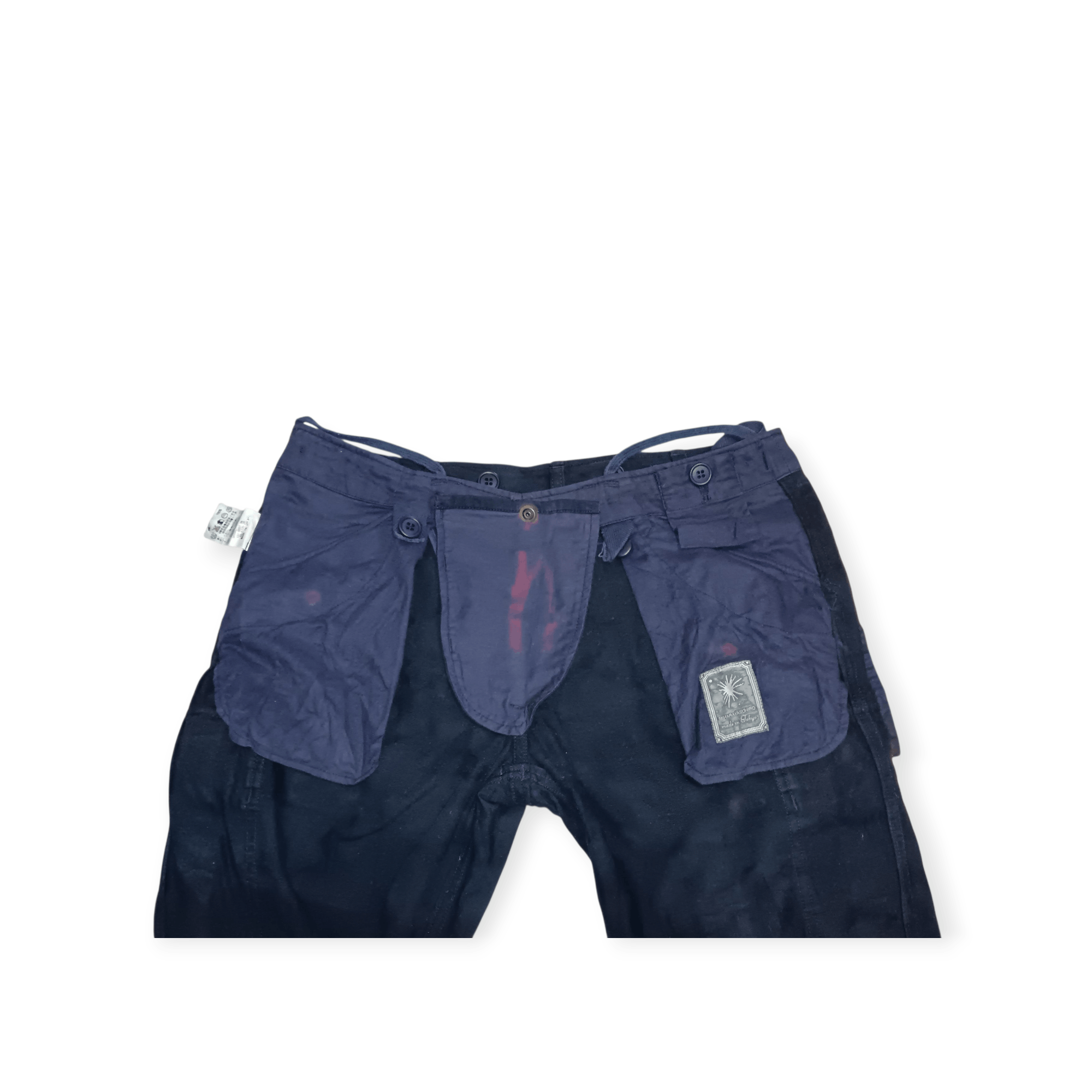 Maison MIHARA YASUHIRO RARE MIHARA YASUHIRO BLUE CAMO BONDAGE CARGOPANT Size US 32 / EU 48 - 6 Thumbnail