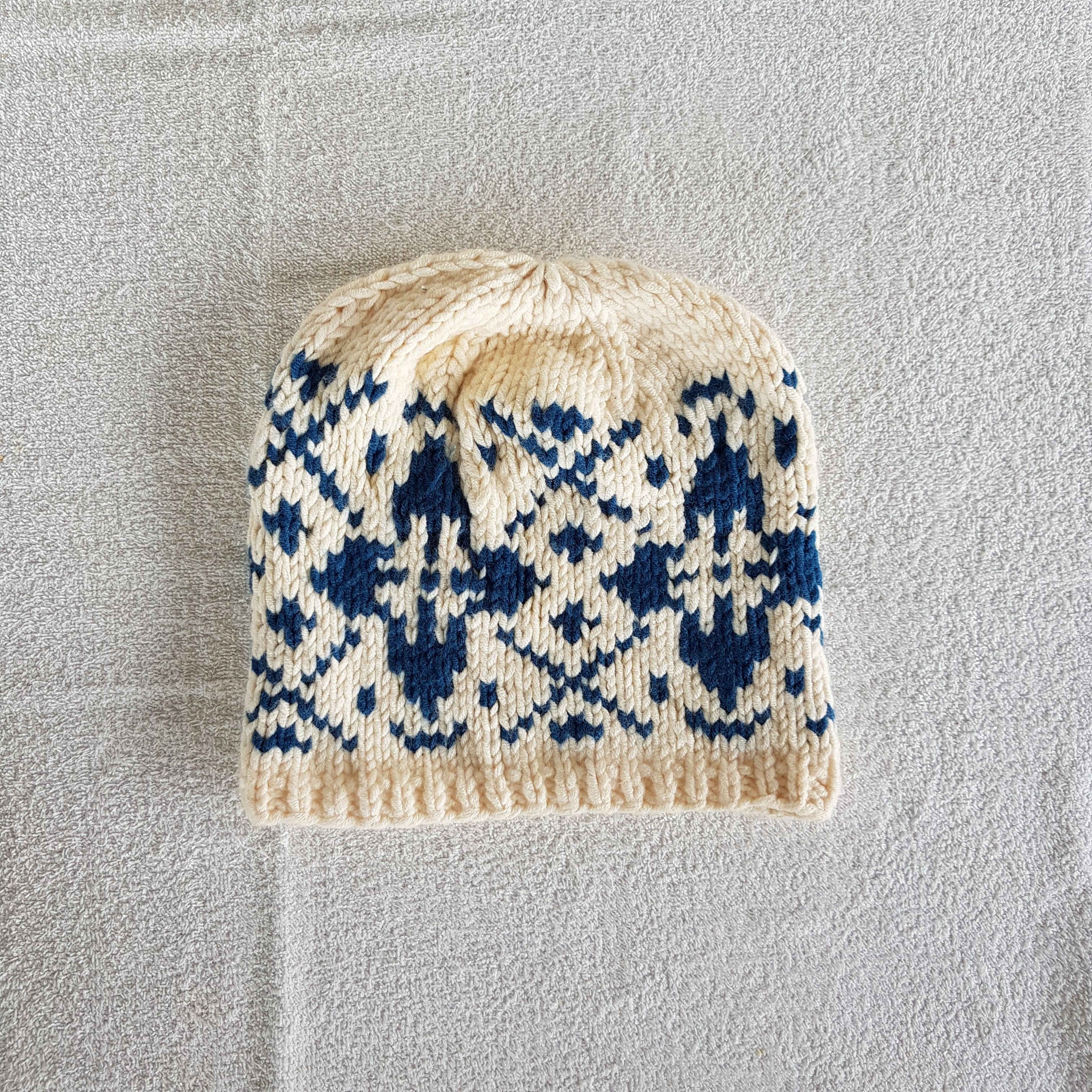 Aran Isles Knitwear Vintage Aztec Navajo Beanie 90s Japan Knit Snow Caps Hats Size ONE SIZE - 5 Thumbnail