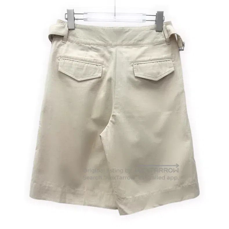 Acne Studios Acne Studios Beige cotton linen casual five pants Size 42" / US 20 - 2 Thumbnail