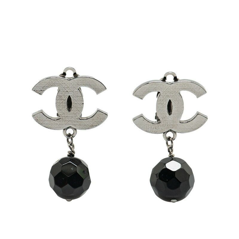 Chanel Chanel Chanel Metal Coco Mark Swing Earrings 10V Metal Earrings Size ONE SIZE - 1 Thumbnail