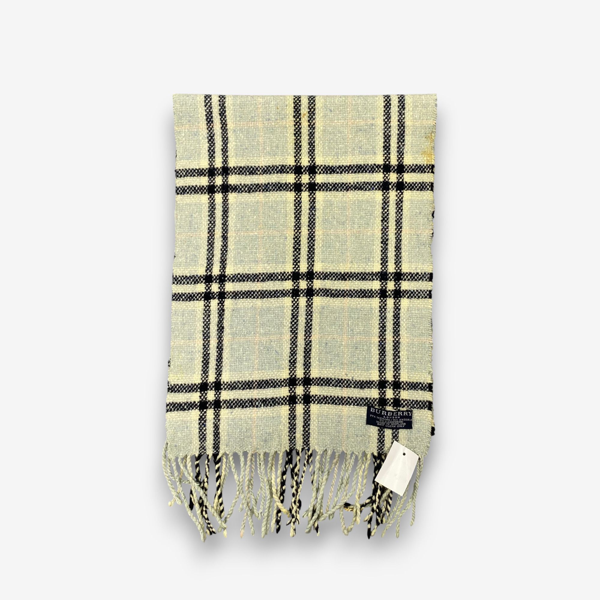 Burberry Vintage Burberry Scarf Muffler Wool Cashmere Scarves Size ONE SIZE - 2 Thumbnail