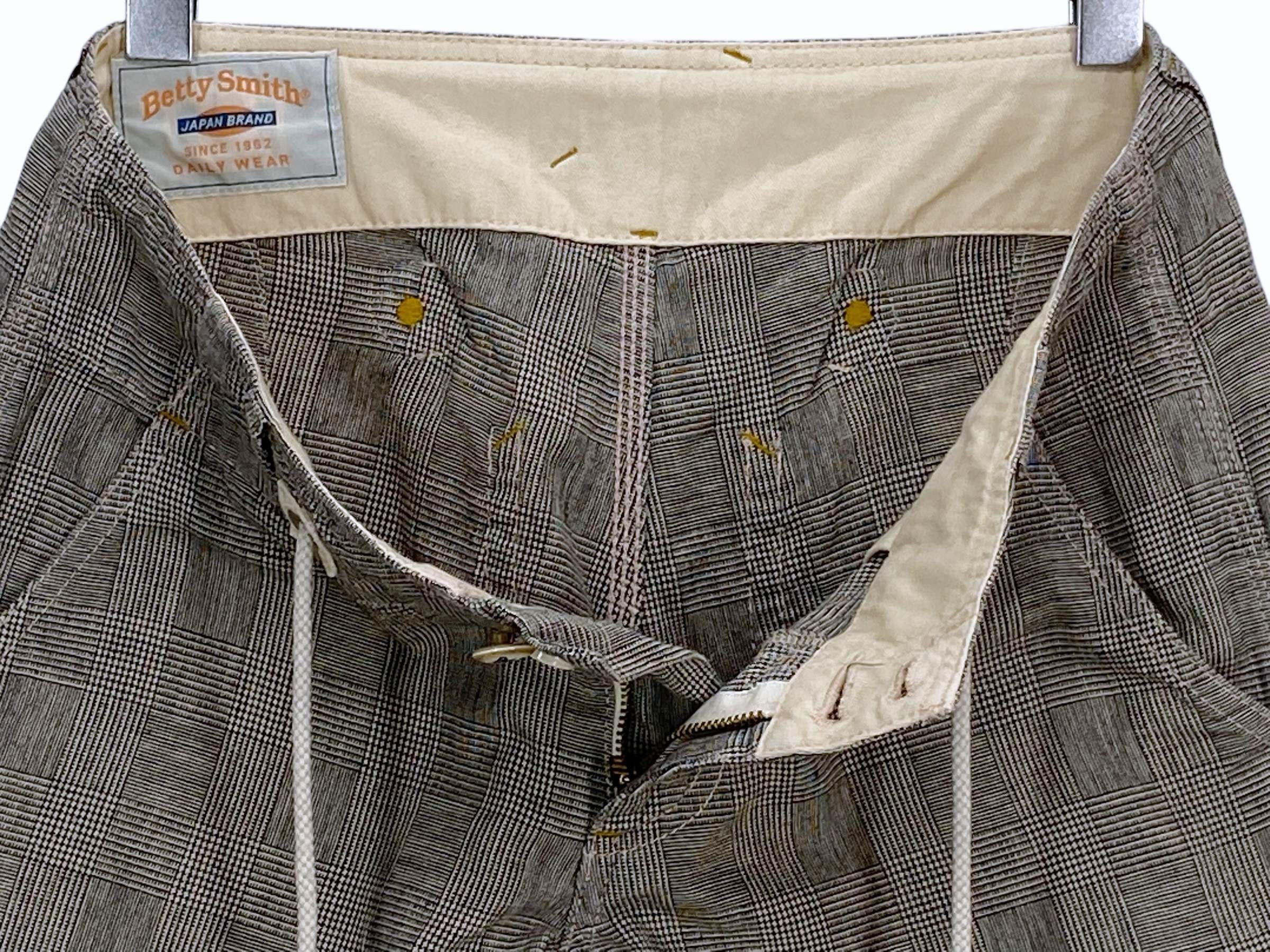 Japanese Brand Betty Smith Check Pants Buckle Back Pants Size 27" / US 4 / IT 40 - 4 Thumbnail