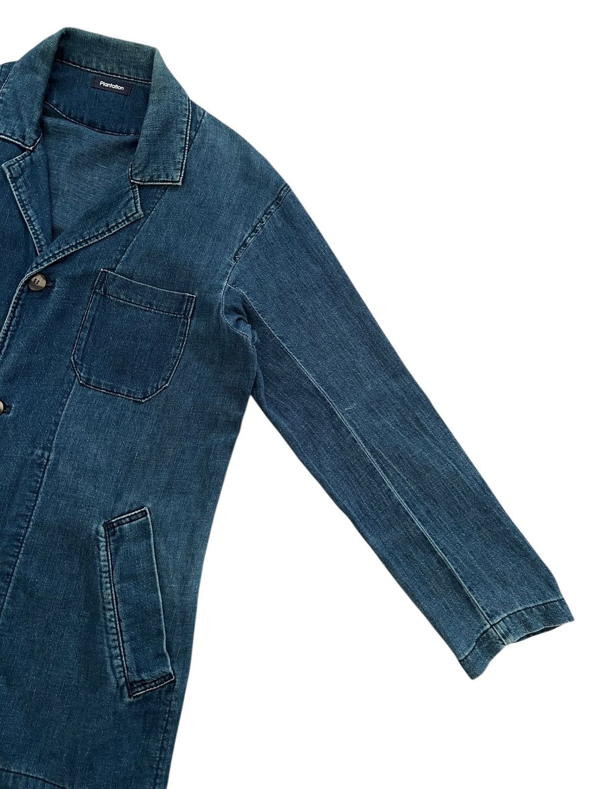 Issey Miyake 1990s Issey Miyake Plantation Indigo Long Jacket Size US S / EU 44-46 / 1 - 6 Thumbnail