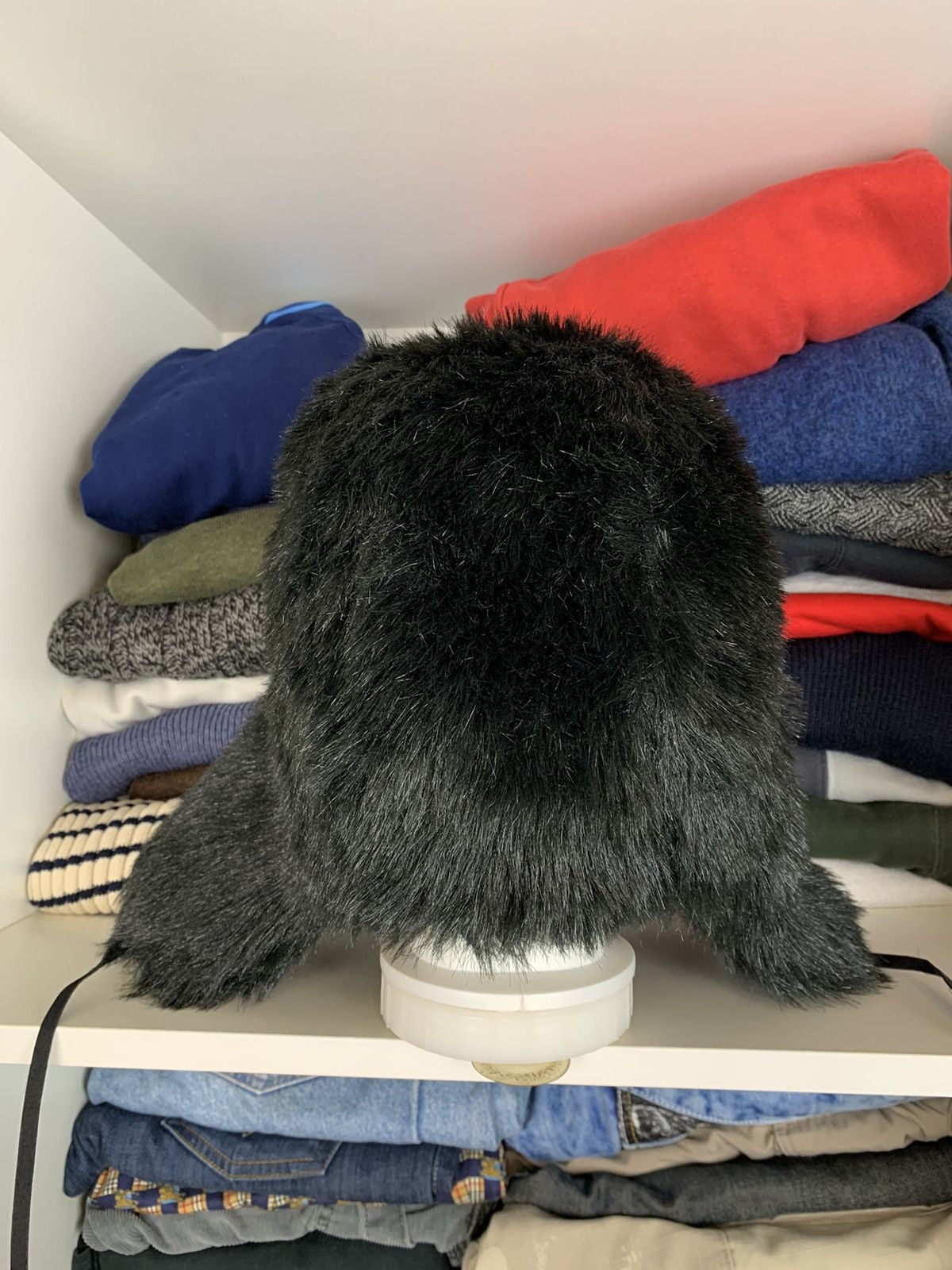 Other Y2K Ushanka Faux Fuzzy Fur Hat Size ONE SIZE - 8 Thumbnail