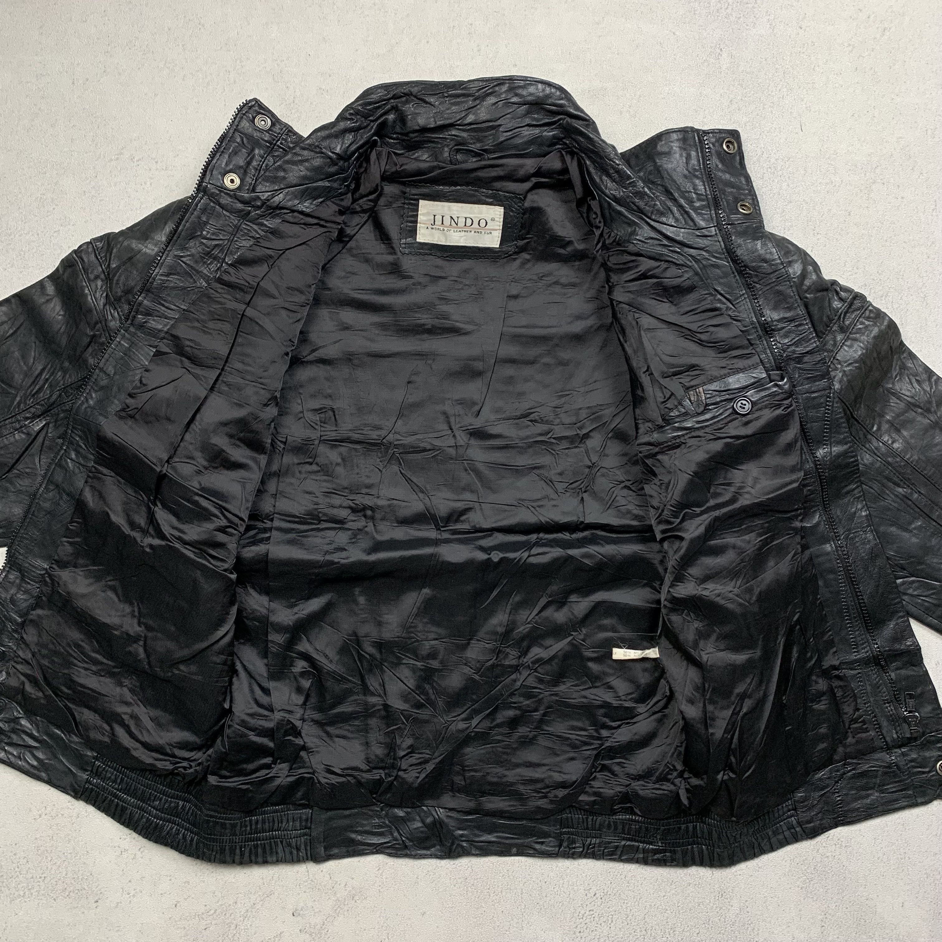 Genuine Leather Vintage Genuine Real Leather Bomber Jacket High Quality Rock Size US M / EU 48-50 / 2 - 5 Thumbnail