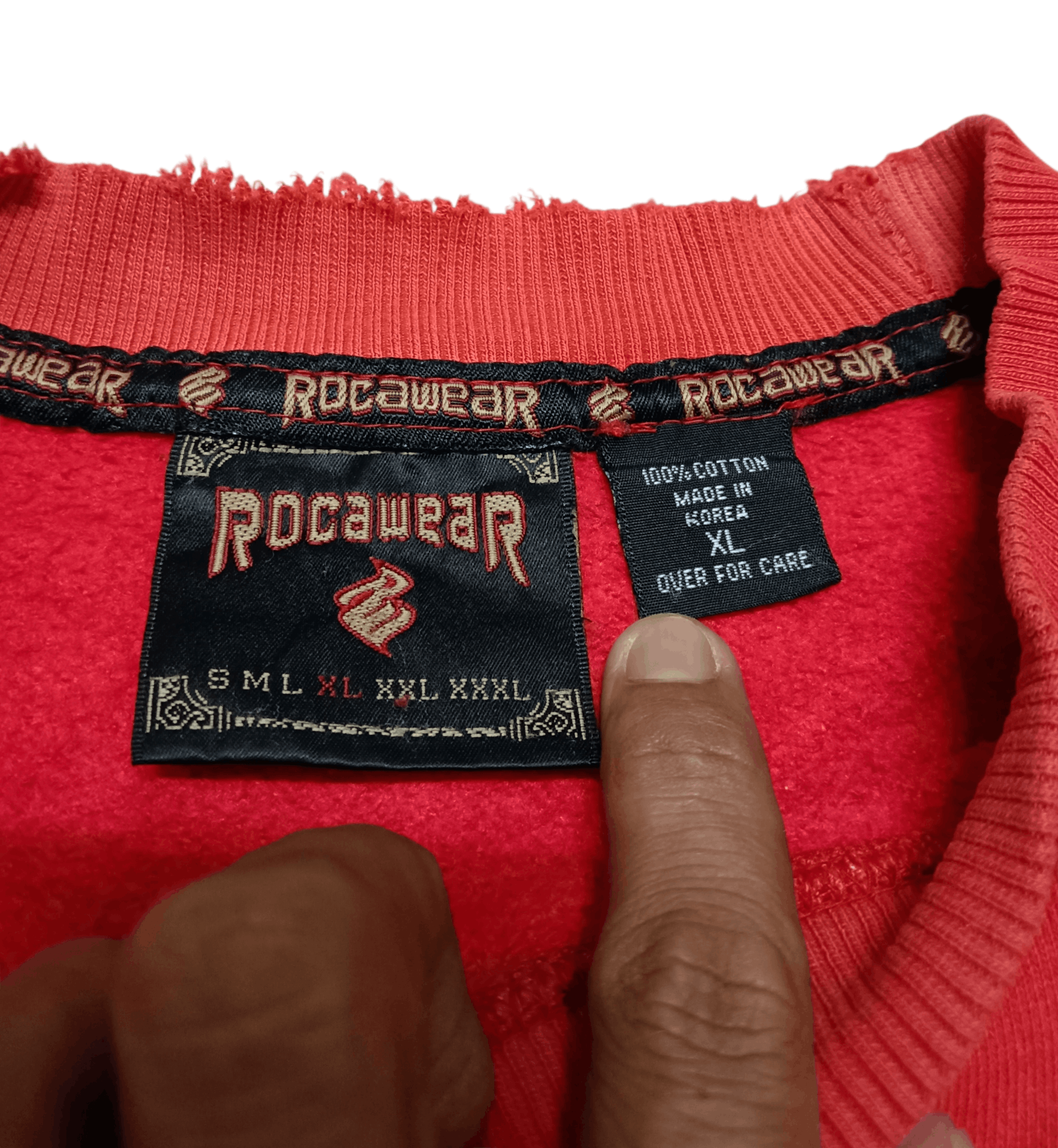 Rocawear 🔥GONE TODAY🔥Rockawear Distressed Embroidery Sweatshirt Size US XL / EU 56 / 4 - 5 Thumbnail