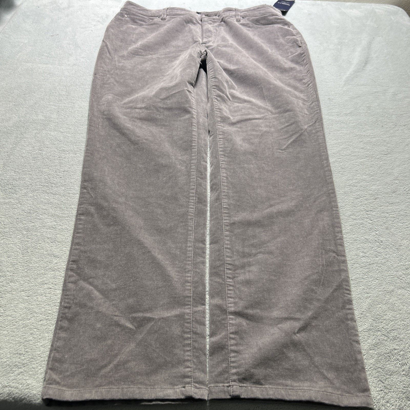 Charter Club Corduroy Loose Straight Pants Women Sz 16 36x30 Wide Gray Size 38" / US 16 / IT 52 - 1 Thumbnail