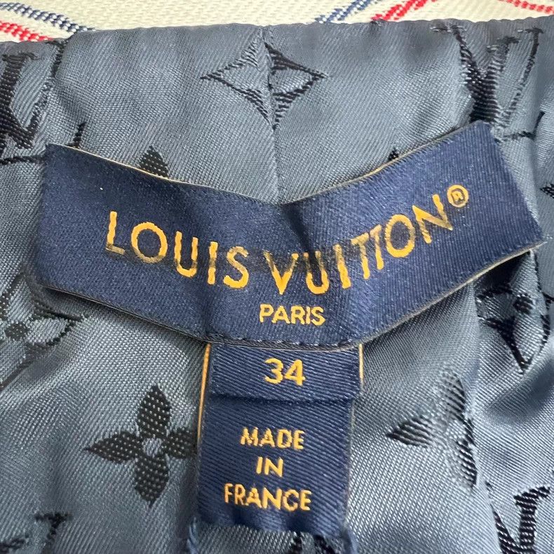 Other Louis Vuitton Diamond Print Single Breasted Badge Jacket Size XXS / US 00 / IT 34 - 4 Thumbnail