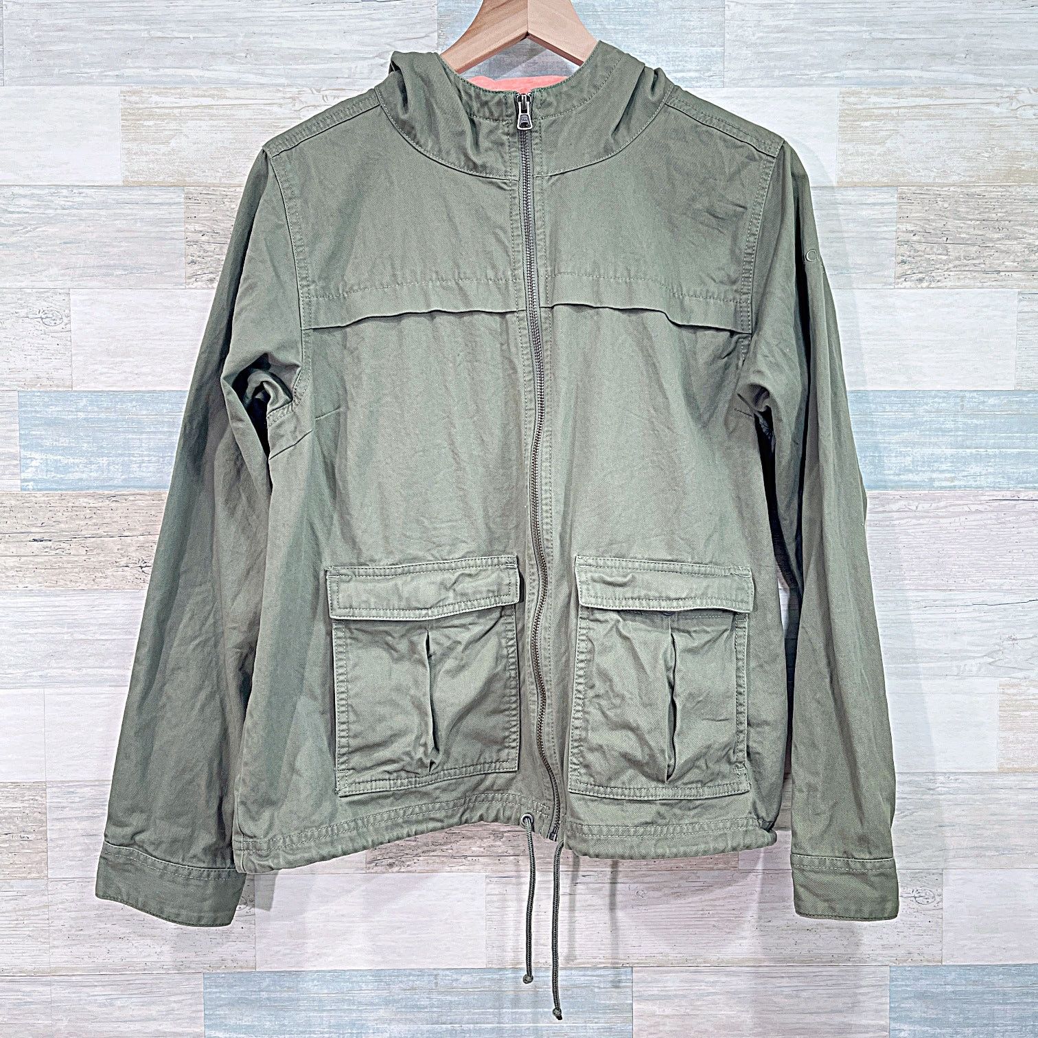 Columbia Columbia Cotton Hooded Utility Jacket Green Womens Medium Size M / US 6-8 / IT 42-44 - 1 Thumbnail
