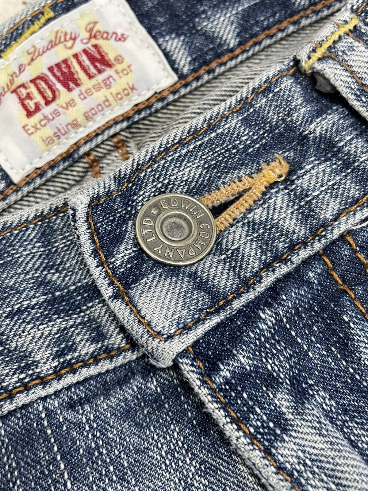 Edwin Edwin XV Vintage Distressed Denim (AE19) Size US 33 - 14 Thumbnail