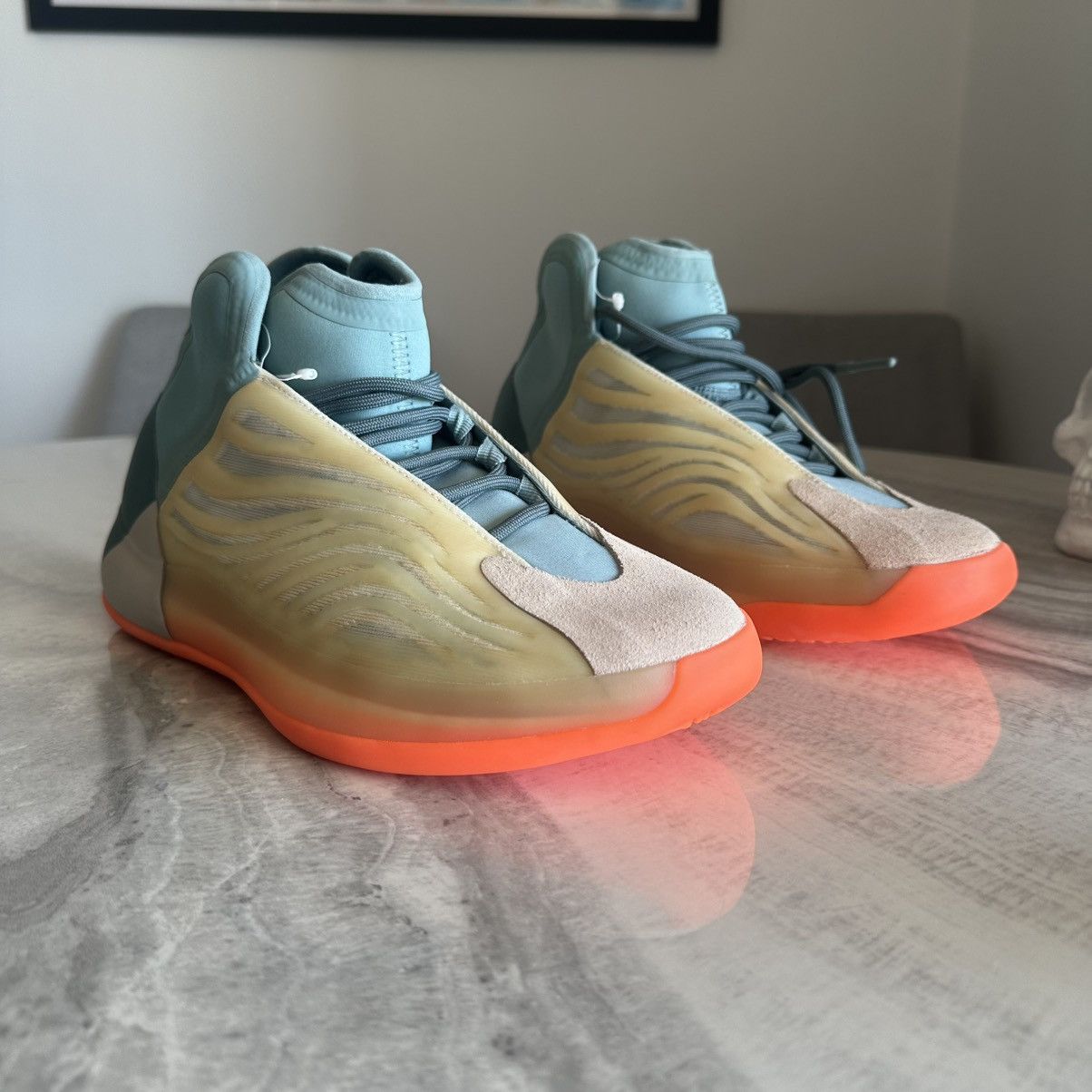 Yeezy adidas Yeezy Quantum Hi Res Coral Sneakers Size US 9.5 / EU 42-43 - 2 Thumbnail