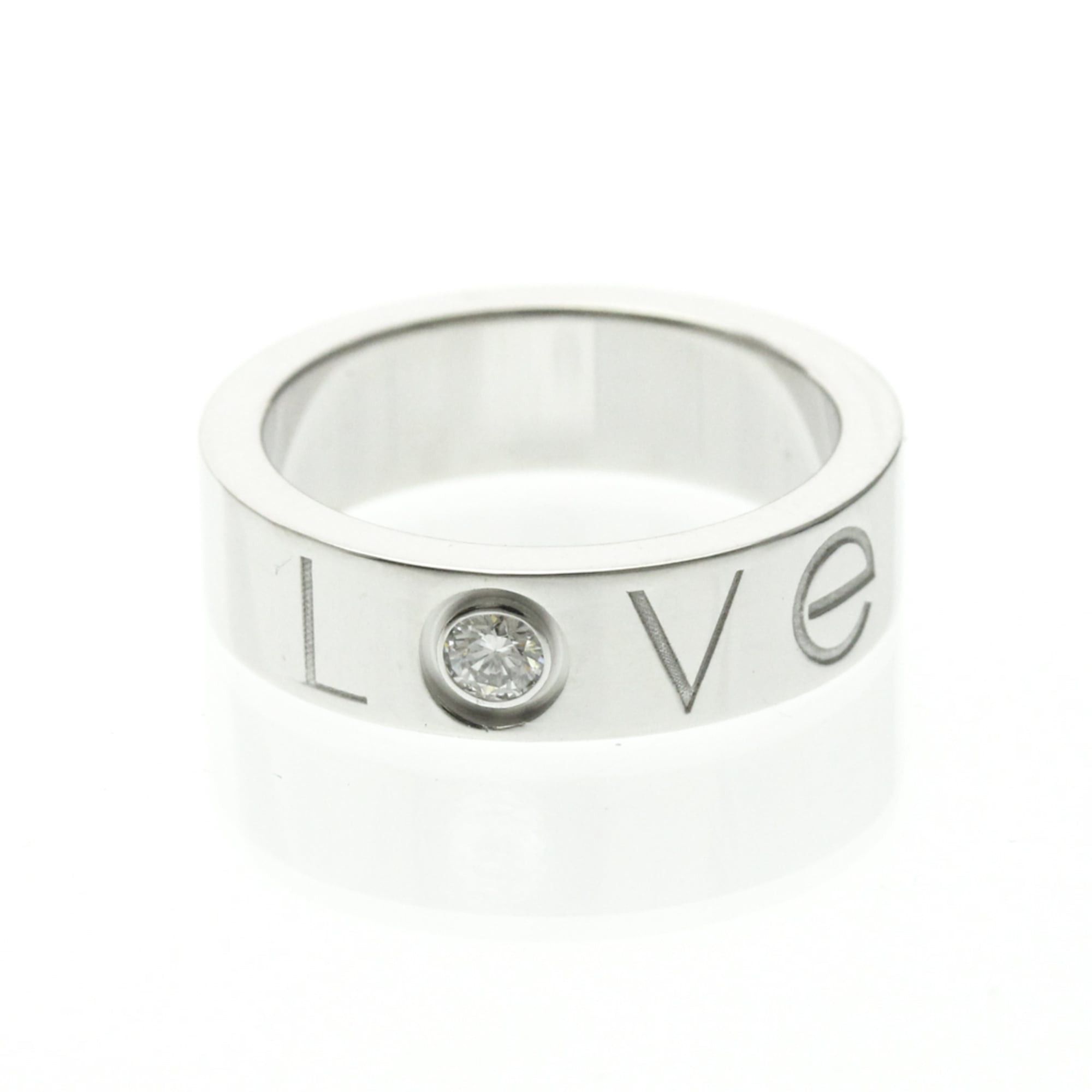 Cartier Cartier Love Ring Christmas Limited Edition 1P Diamond White Gold (18K) Fashion Diamond Band Ring Silver Size ONE SIZE - 1 Thumbnail
