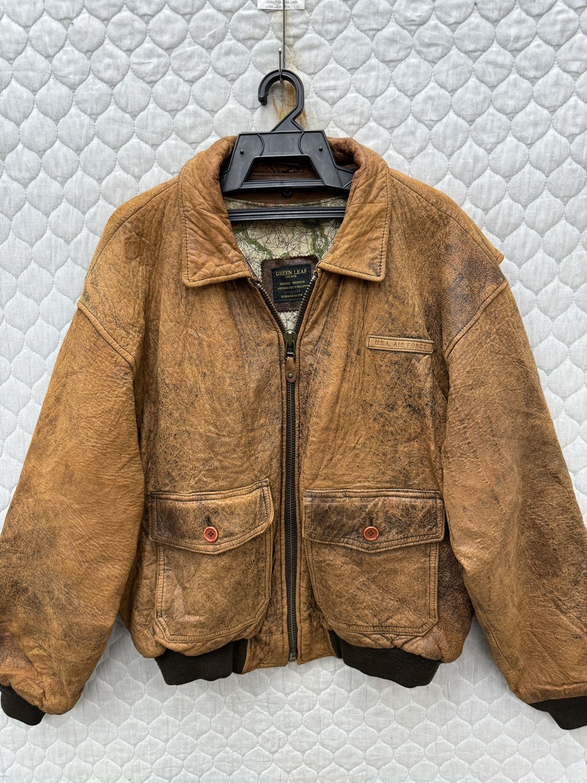 Vintage 🔥🔥💥STEALS VTG GREEN LEAF US AIR FORCE JACKET Size US L / EU 52-54 / 3 - 14 Thumbnail