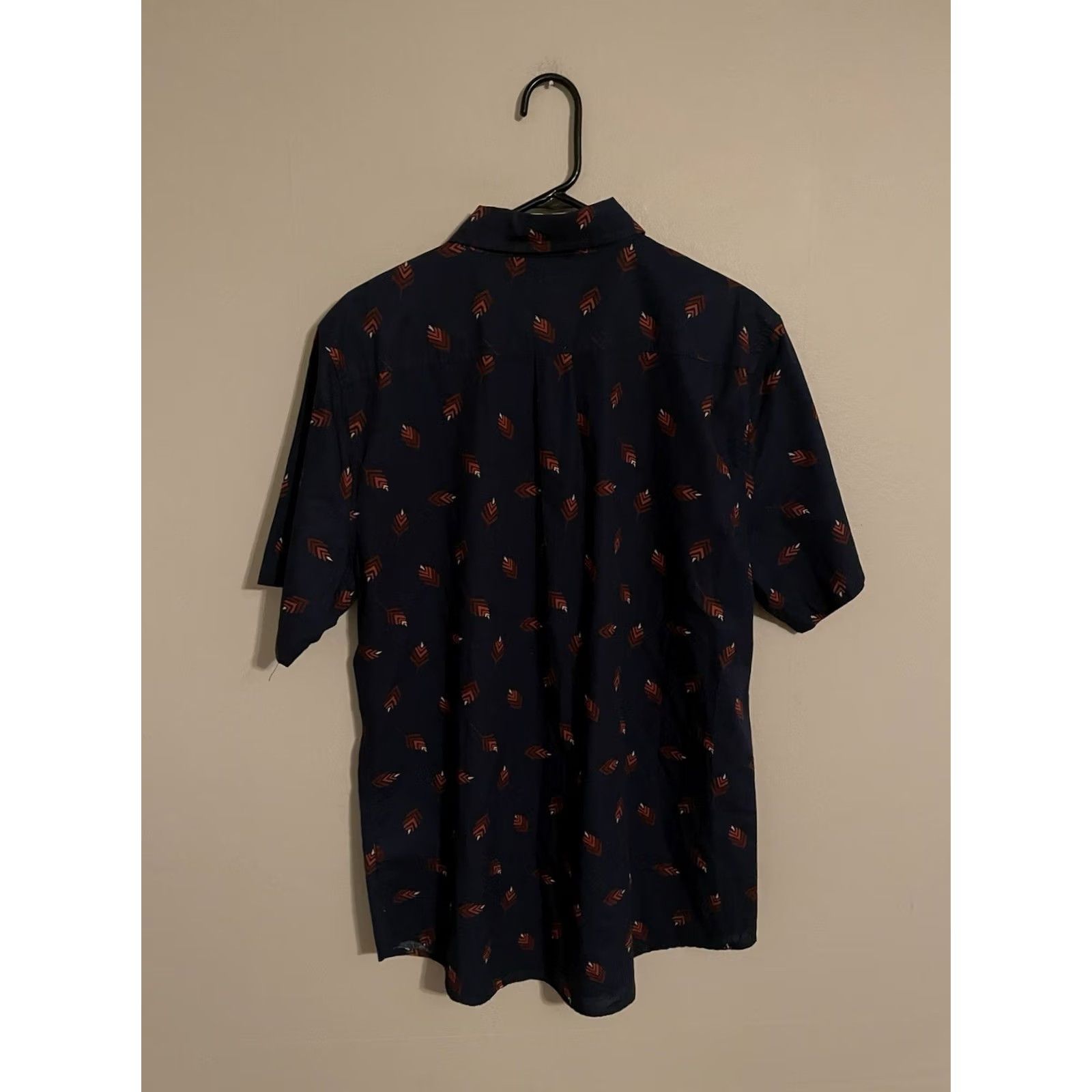 Katin Katin Navy Blue Geometric Native S/S Button Down Casual Shirt Men's 2XL Size US XXL / EU 58 / 5 - 4 Thumbnail