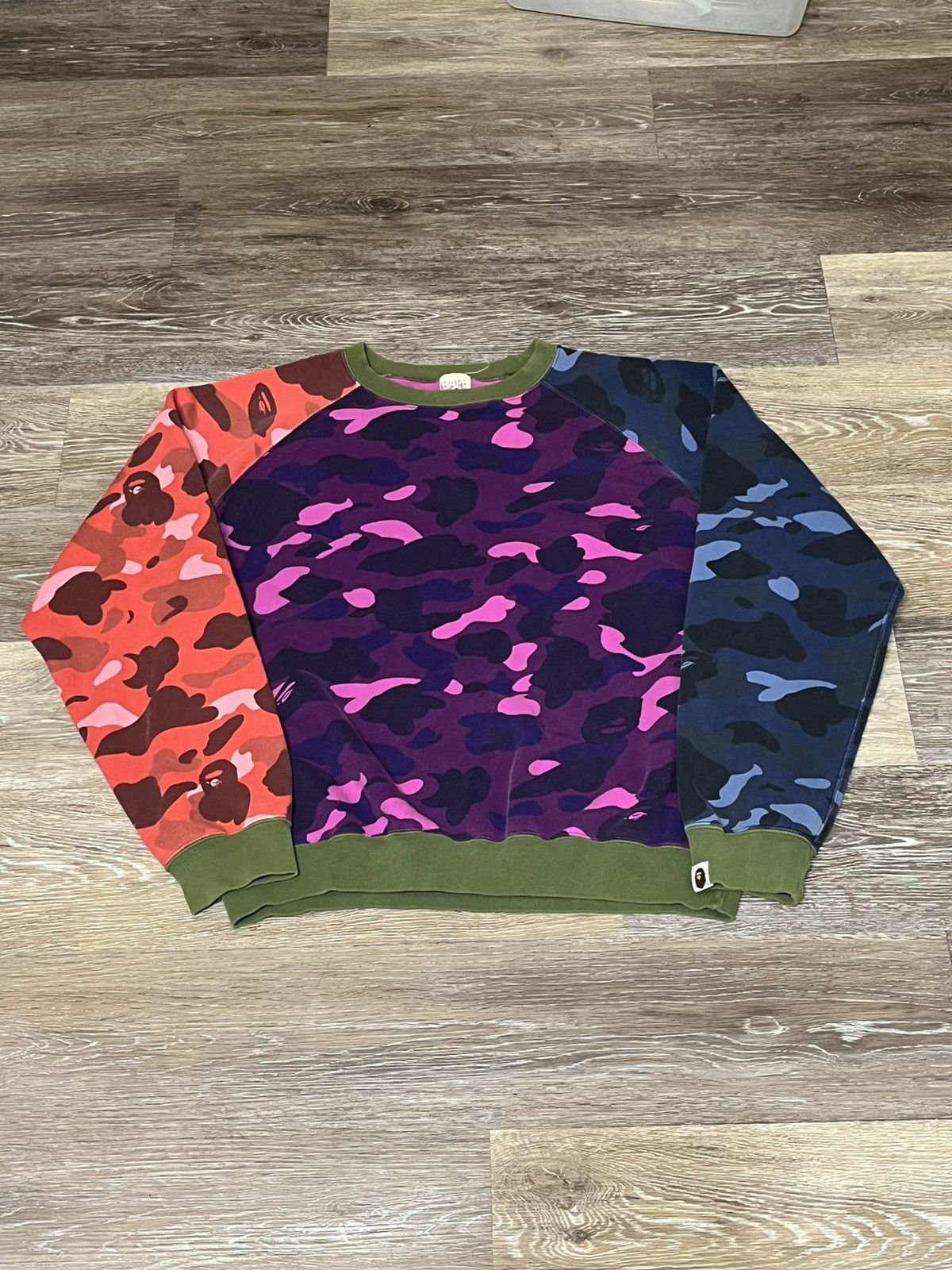 Bape × Vintage Crazy Camo Pullover Crewneck 2000s Bathing Ape Size US M / EU 48-50 / 2 - 1 Thumbnail