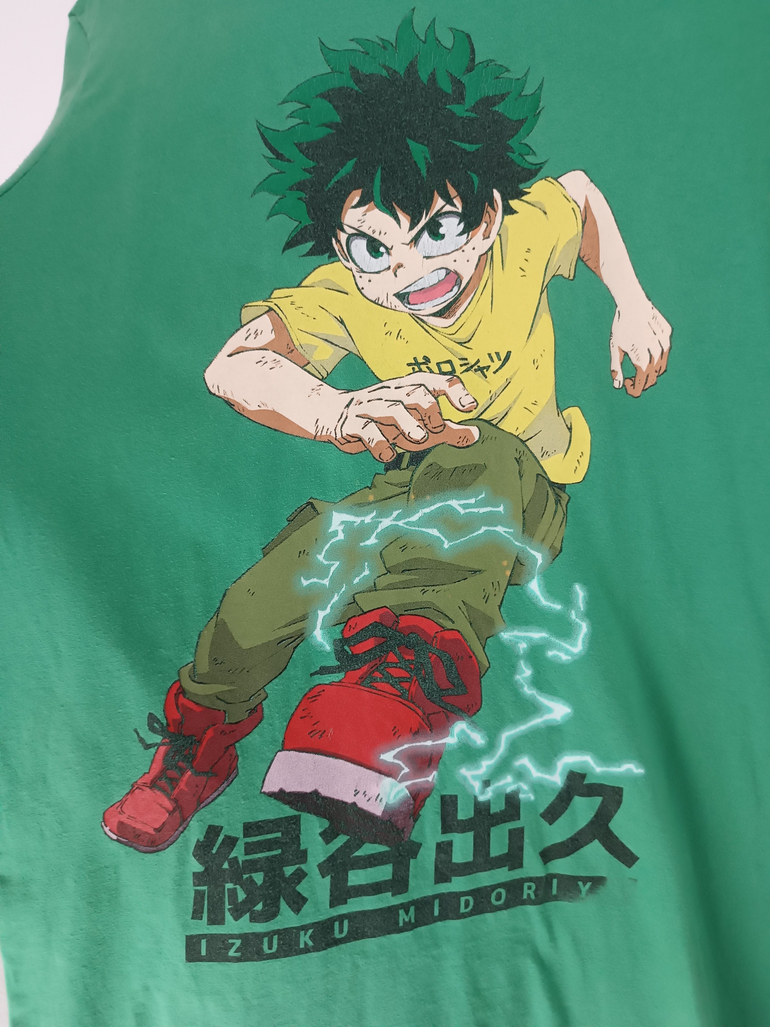 Anime VINTAGE MY HERO ACADEMIA IZUKU MIDORIYA DEKU T redriot shoto Size US S / EU 44-46 / 1 - 9 Thumbnail