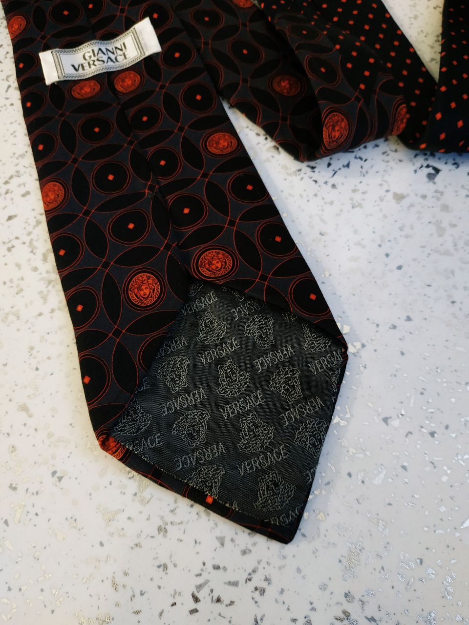Versace Vintage Gianni Versace Monogram Silk Tie Size ONE SIZE - 3 Thumbnail